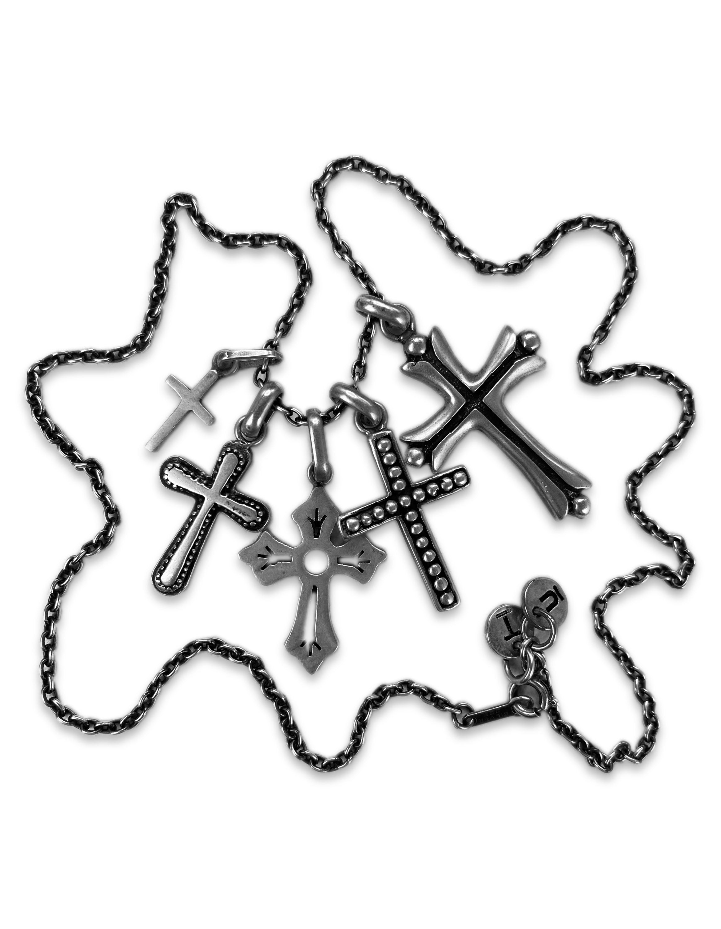 AW02 Undercover ‘Witches Cell’ .925 Silver Multi Cross Chain