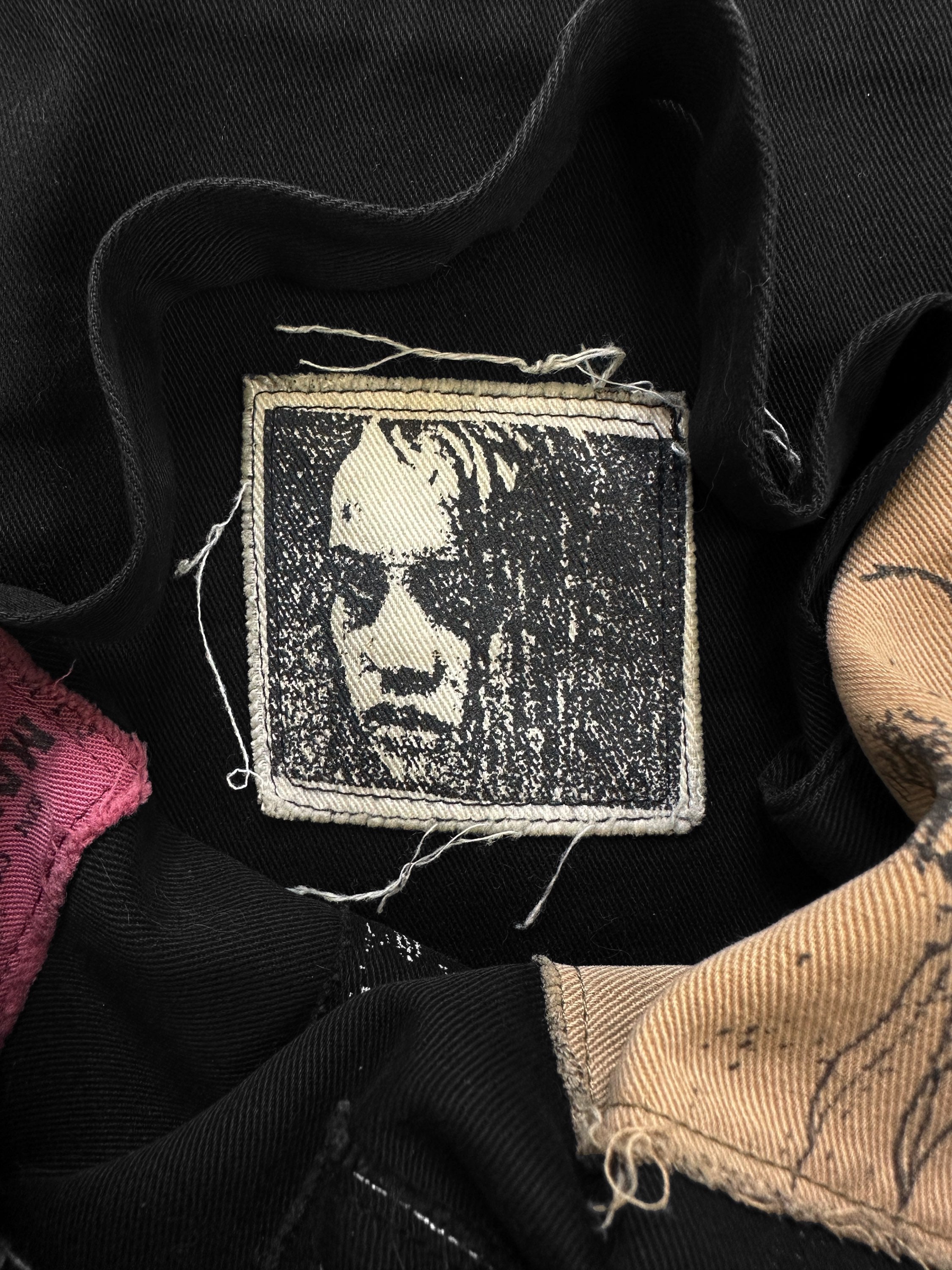 AW01 Raf Simons ‘Riot, Riot, Riot’ Patchwork Crossbody Tote Bag