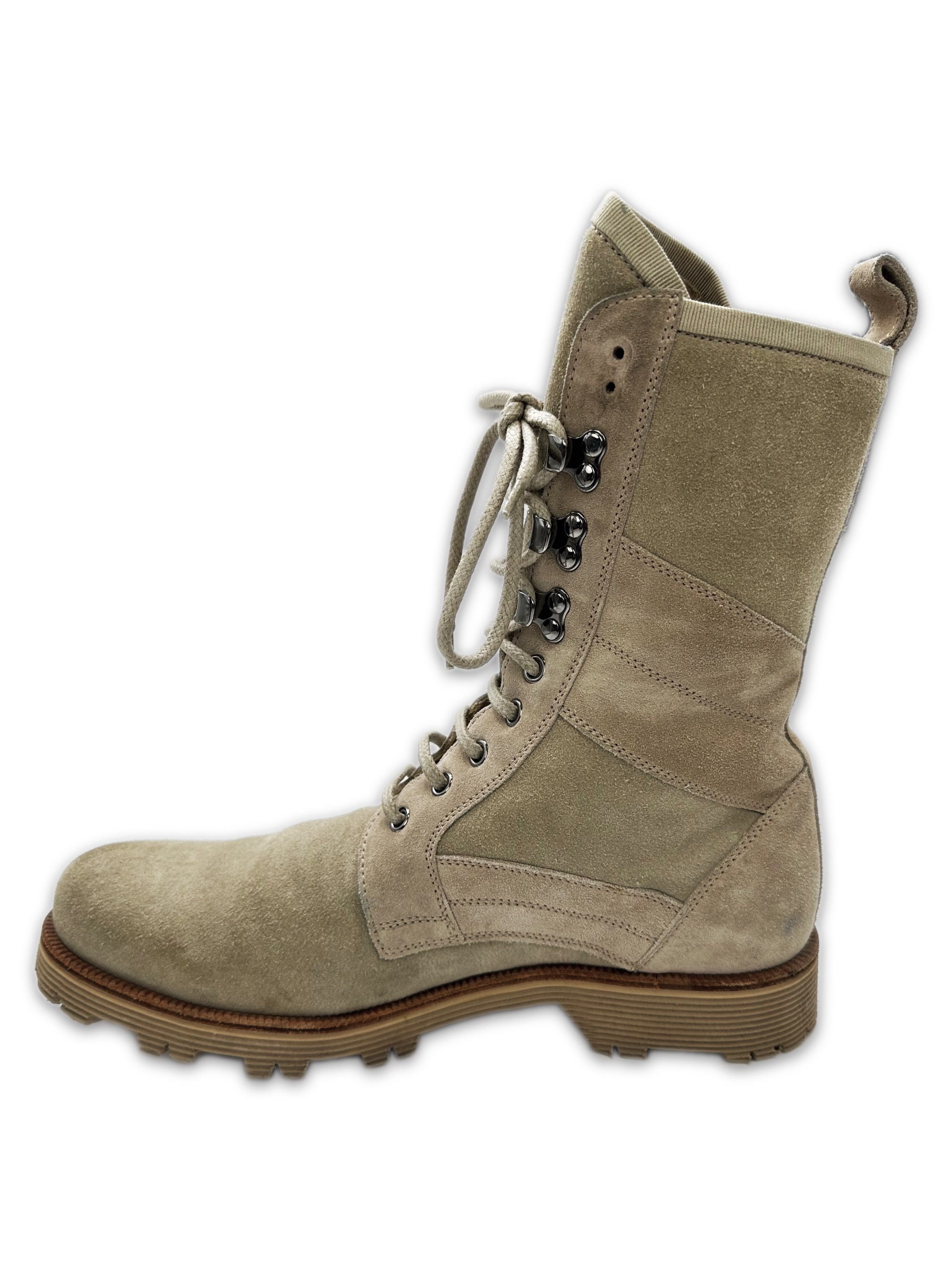 00s Dolce &amp; Gabbana Suede Hi-top Combat Boots