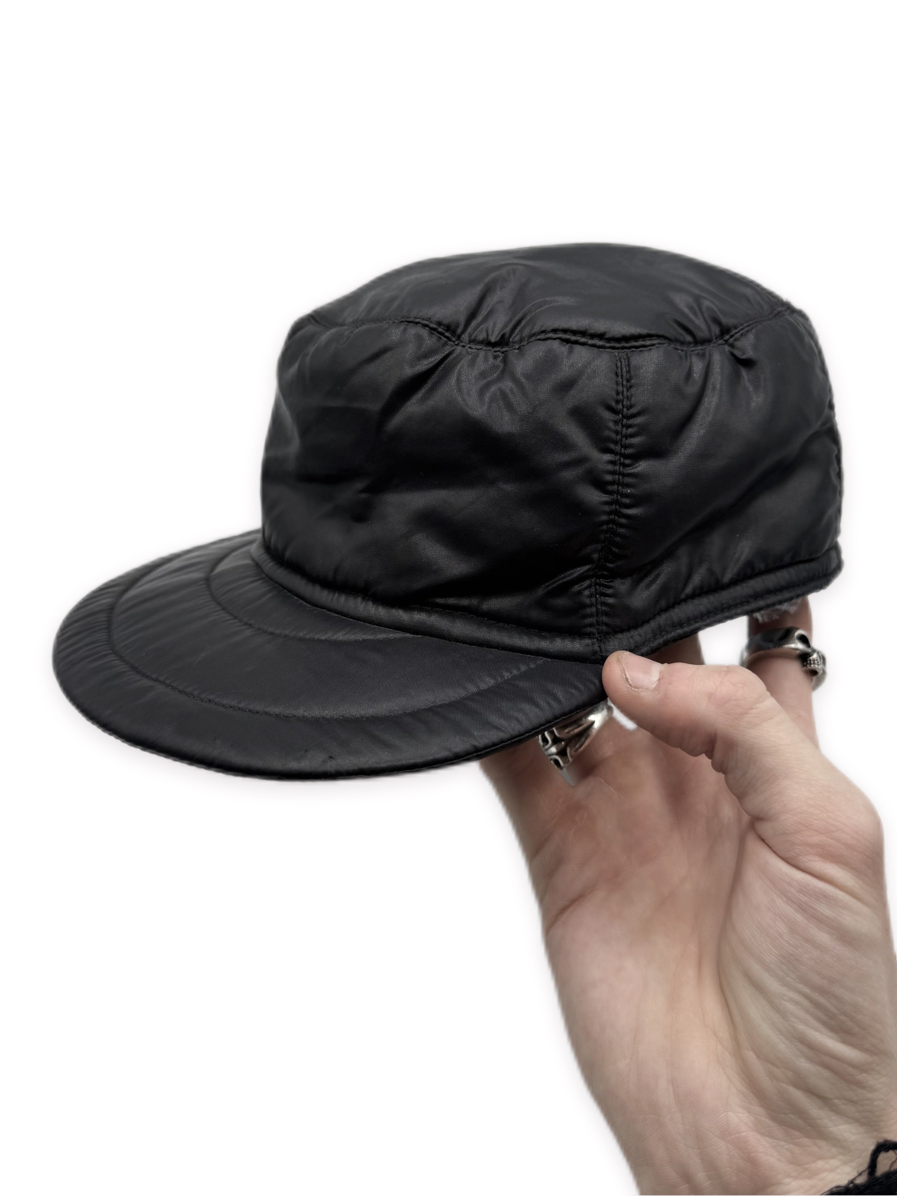 AW02 Raf Simons ‘Virginia Creeper’ Black Nylon Hat