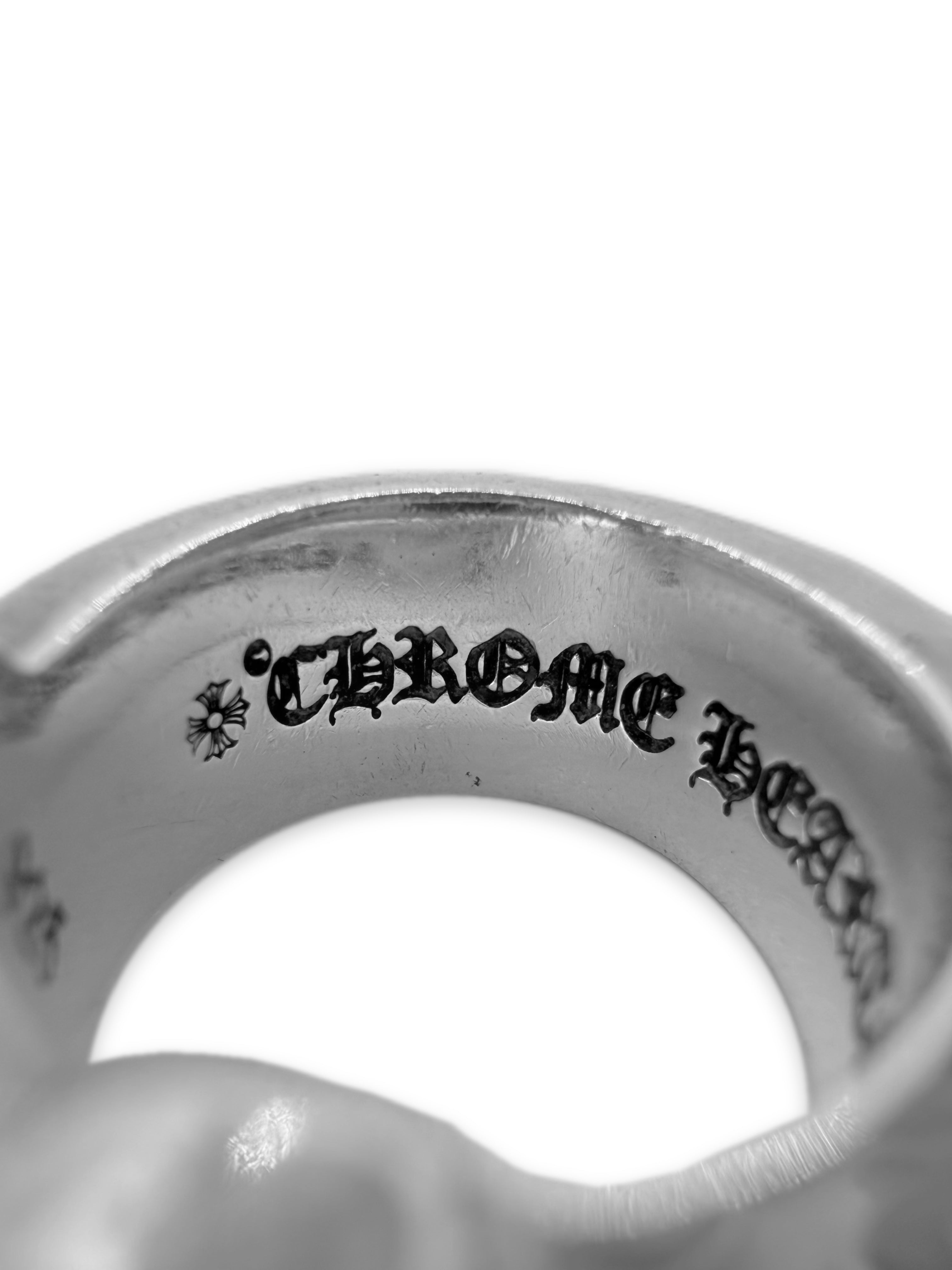 Chrome Hearts ‘Scroll’ Spell Out .925 Silver Ring