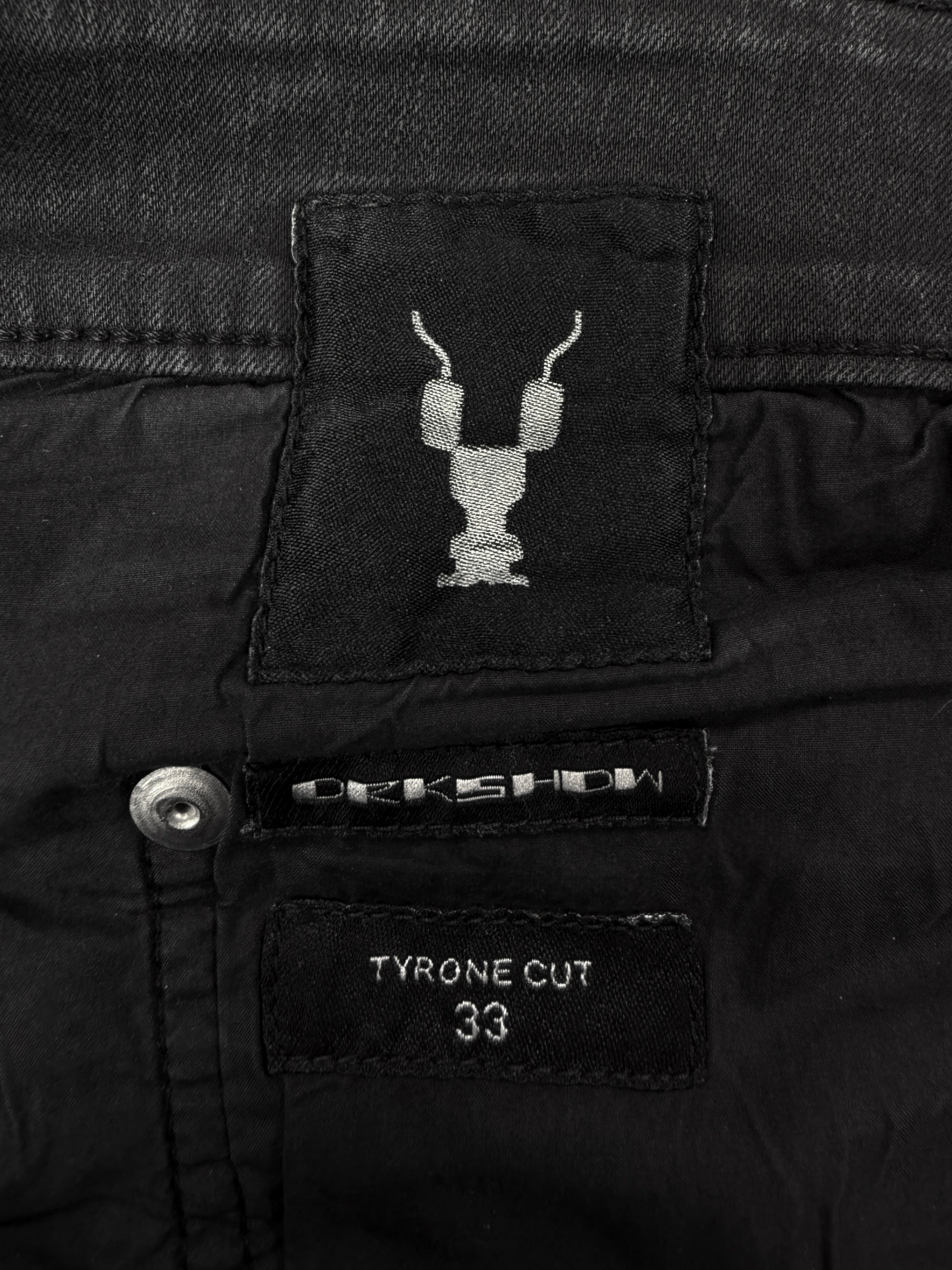 AW19 Rick Owens ‘Tyrone’ Cut DRKSHDW Black Gradient Denim