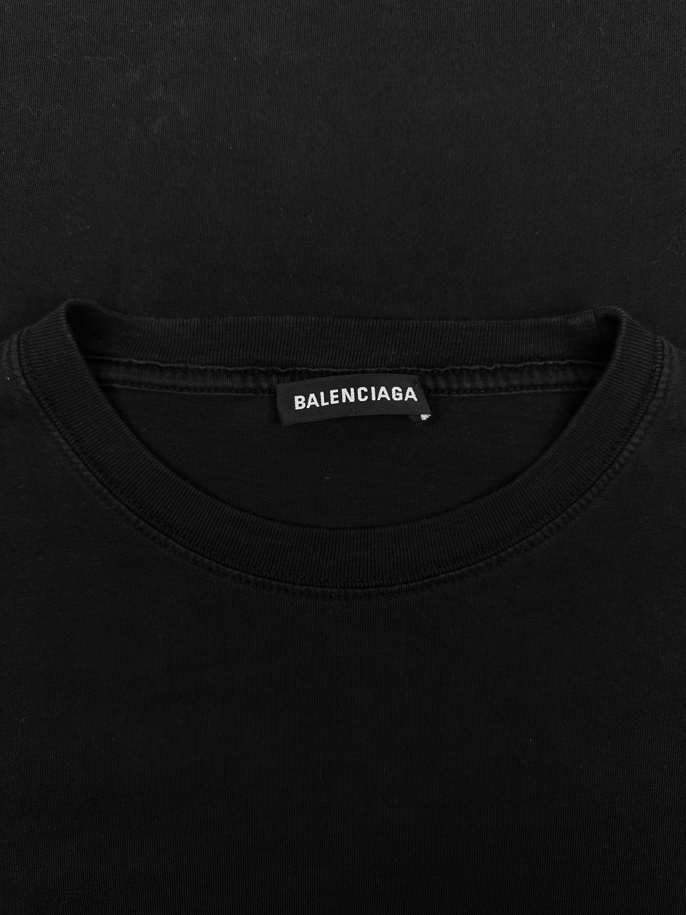 AW17 Balenciaga ‘Campaign’ Logo Black T-Shirt