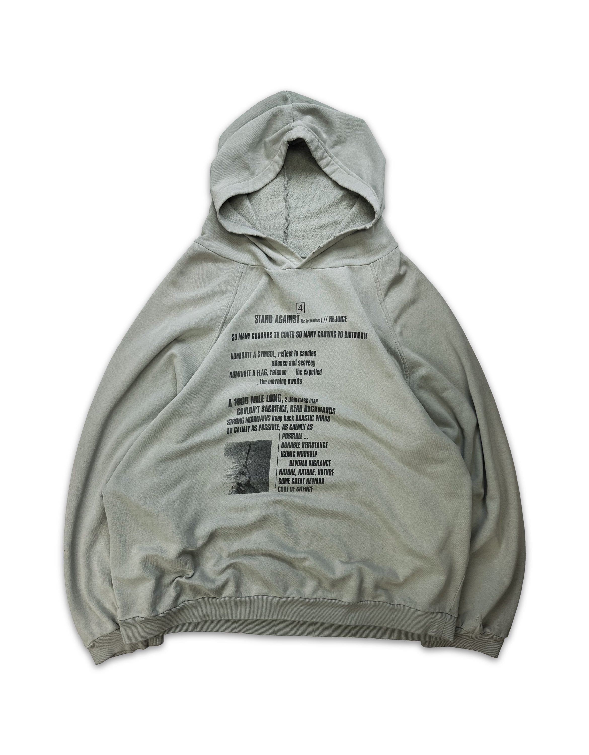 SS02 Raf Simons ‘Terror’ Kollaps Graphic Oversized Hoodie