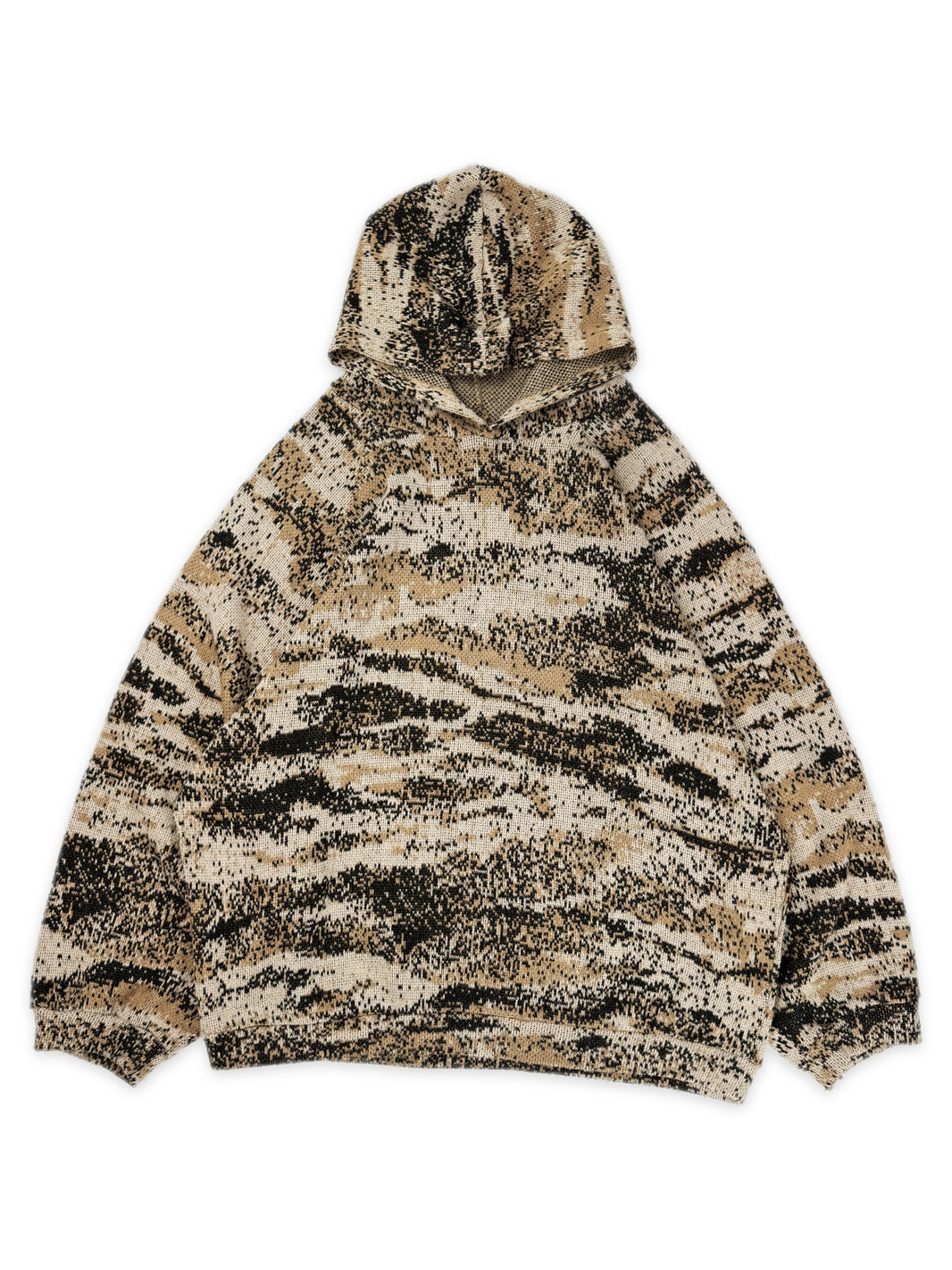 AW02 Raf Simons ‘Virginia Creeper’ Beige Digicamo Raglan OS Hoodie