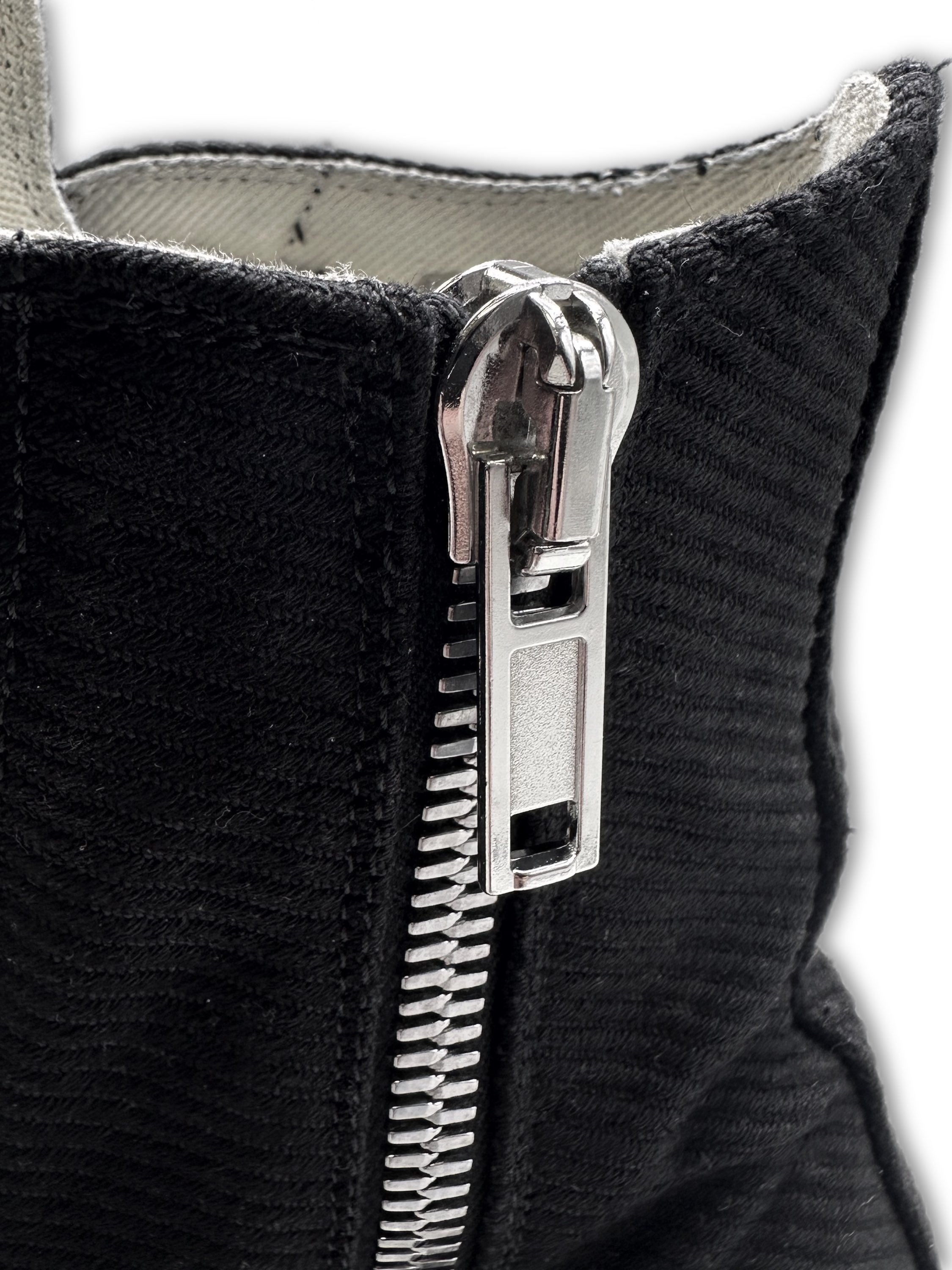 Rick Owens DRKSHDW Hi-top Side Zip Black Ramone Sneakers