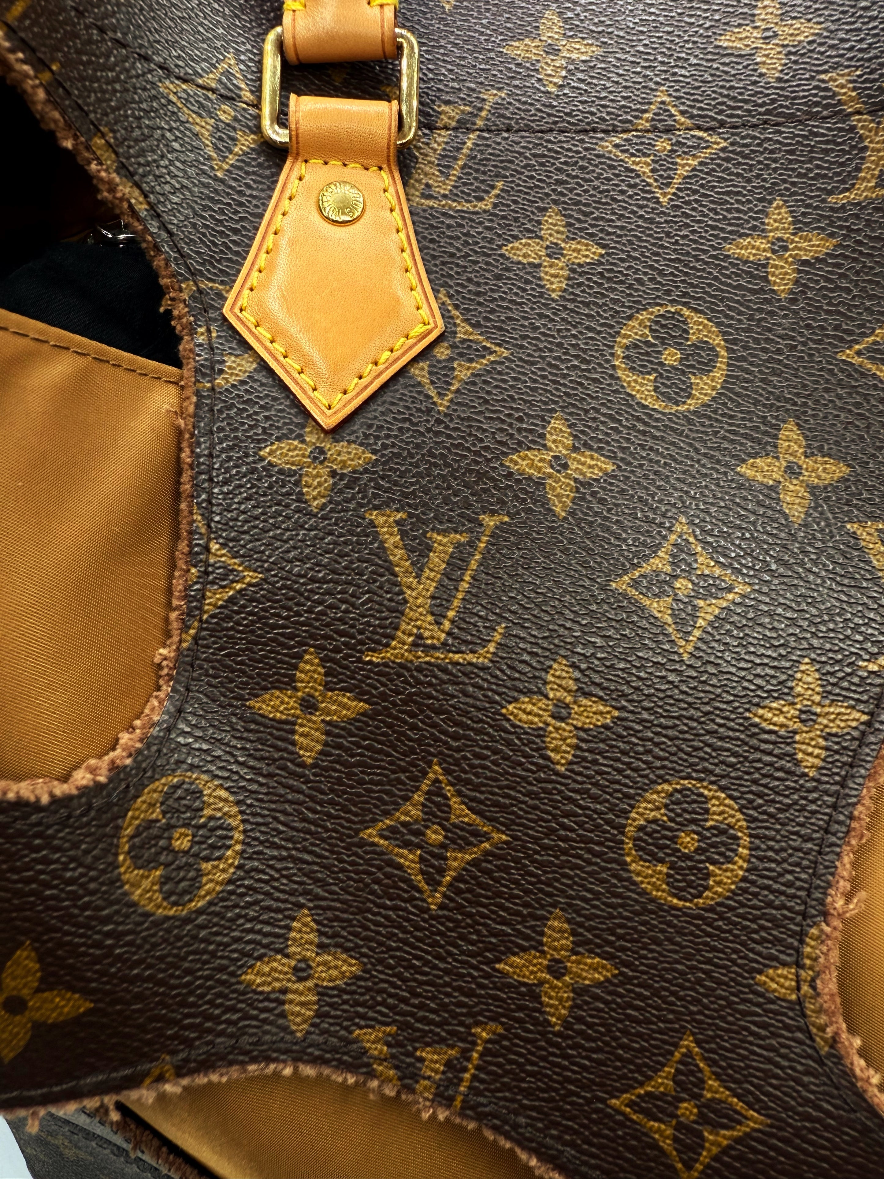 2014 Louis Vuitton by Rei Kawakubo Monogram Cut Out Tote Bag