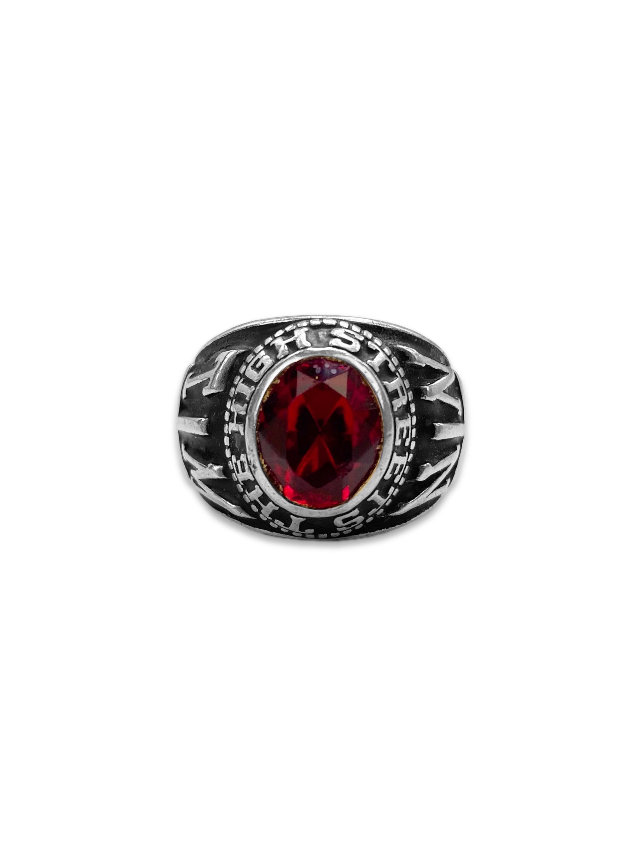 AW05 Number (N)ine “The High Streets” Silver Championship Ring