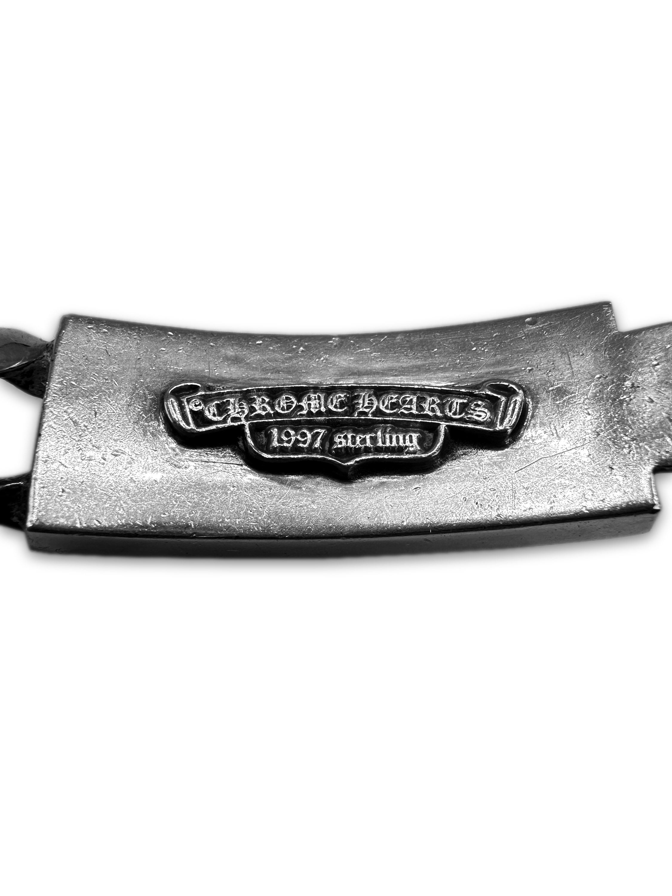 Chrome Hearts ID .925 Silver Xtra Fancy Cuban Link Bracelet