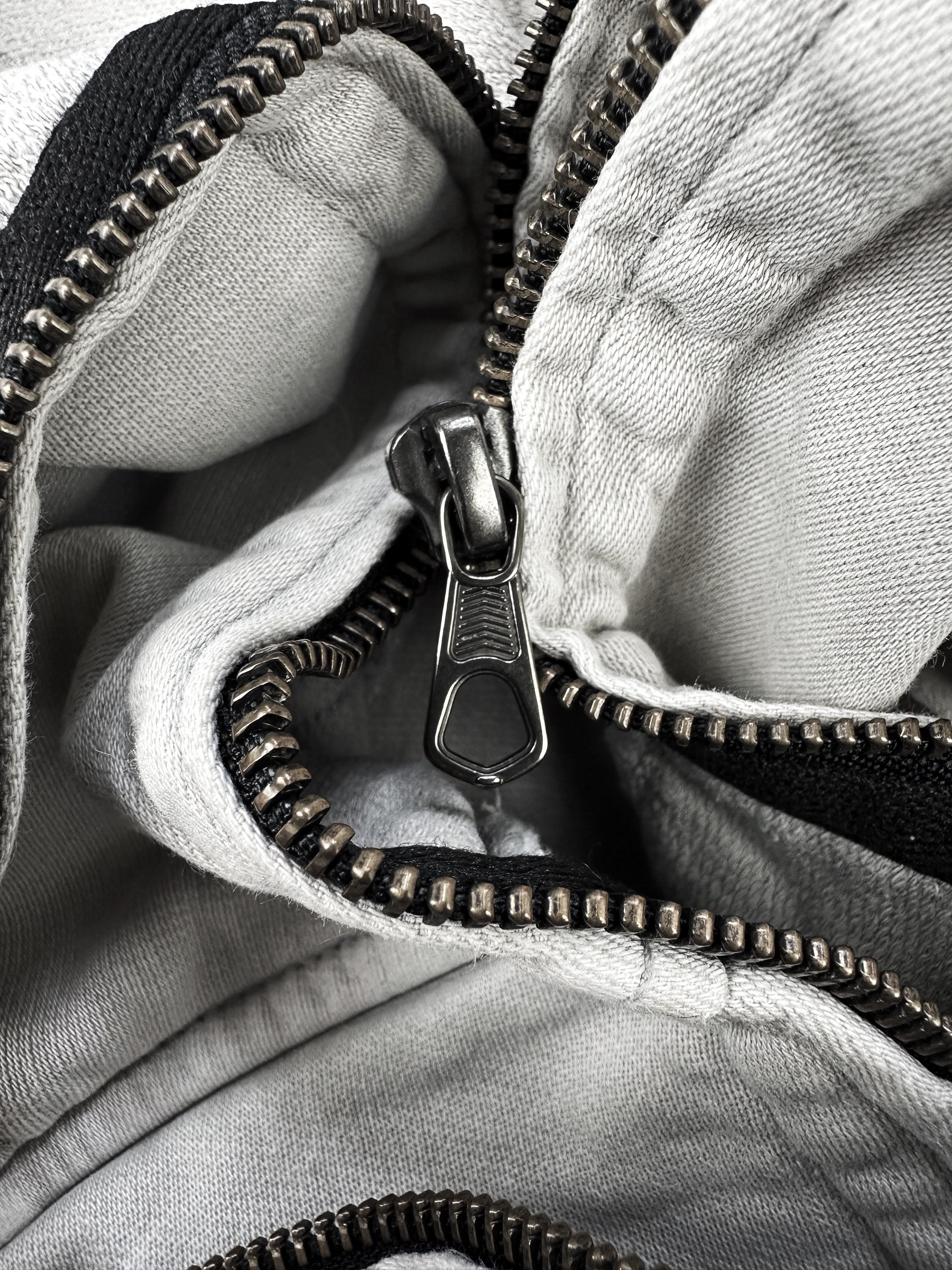 Tete Homme Full Zip Reinforced Slate Grey Hoodie