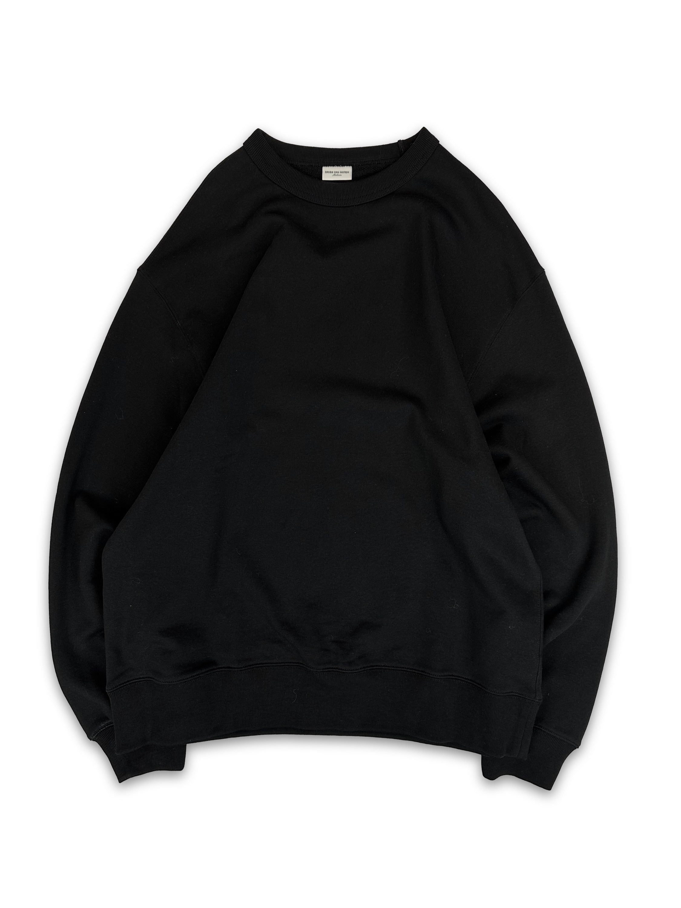 Dries Van Noten Black Heavy Weight Crewneck