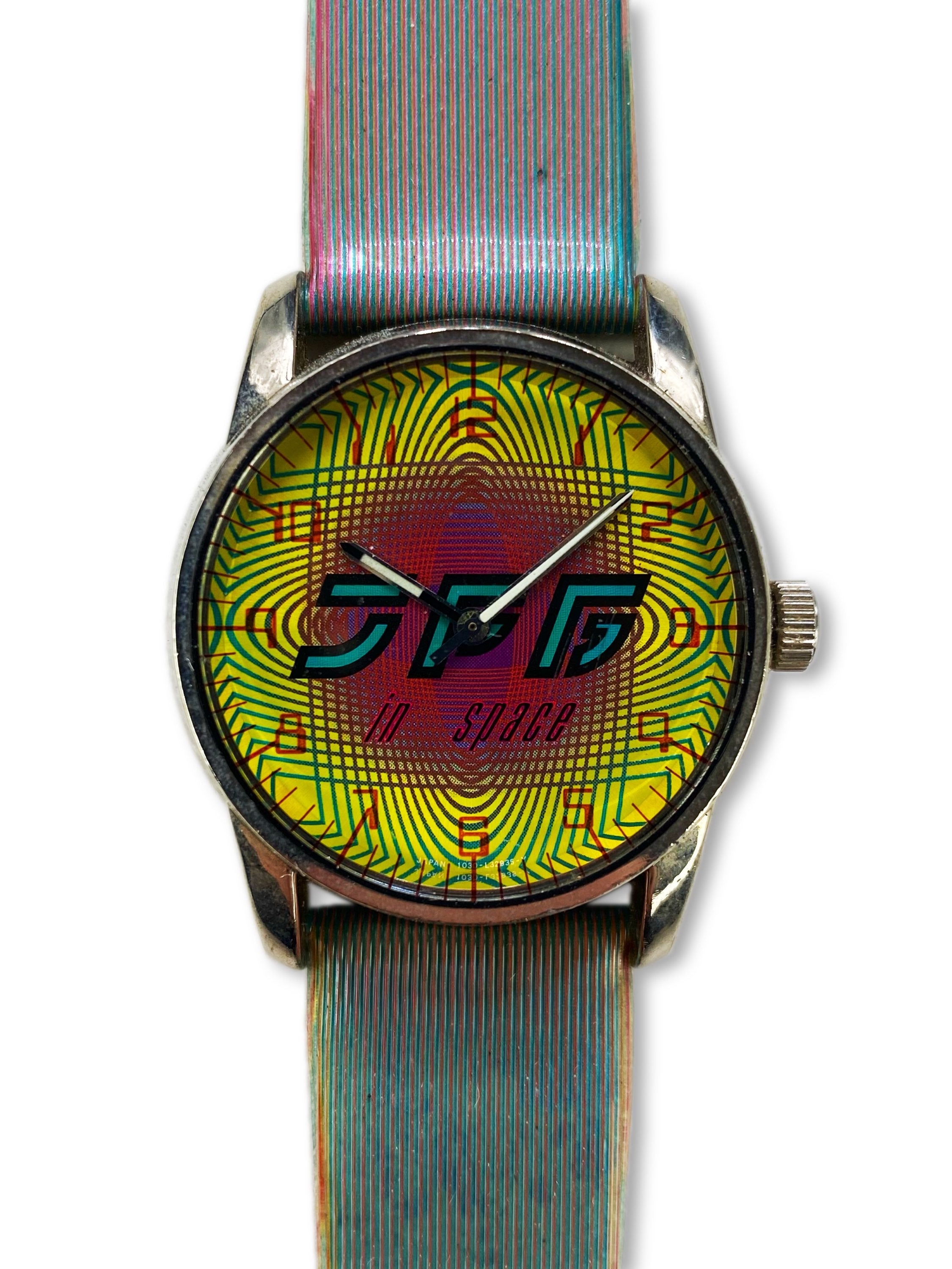 90s Jean Paul Gaultier ‘In Space’ Holographic Metallic Watch