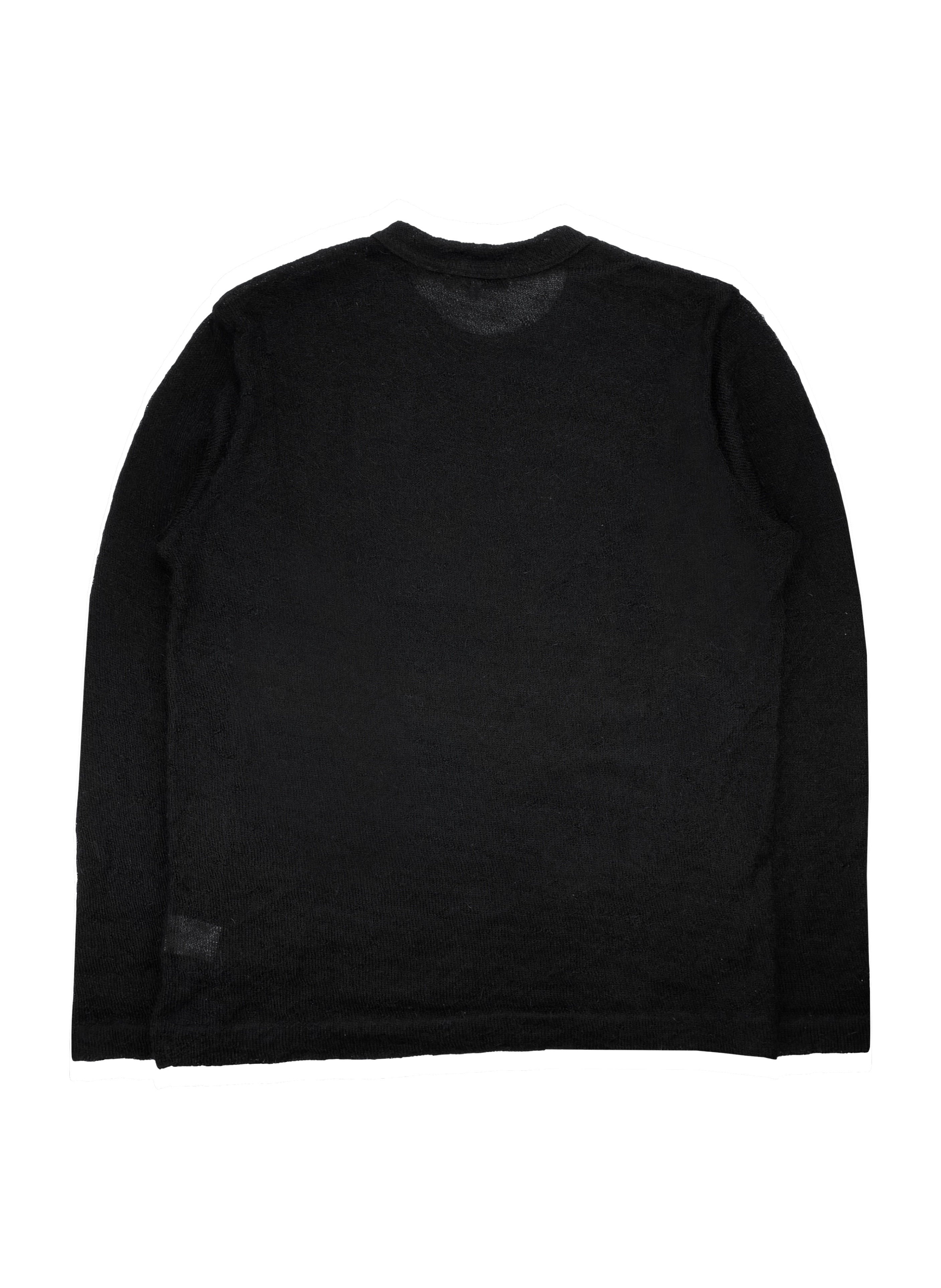 AW04 Yohji Yamamoto Pour Homme Alpaca “Burnt” Knit Sweater