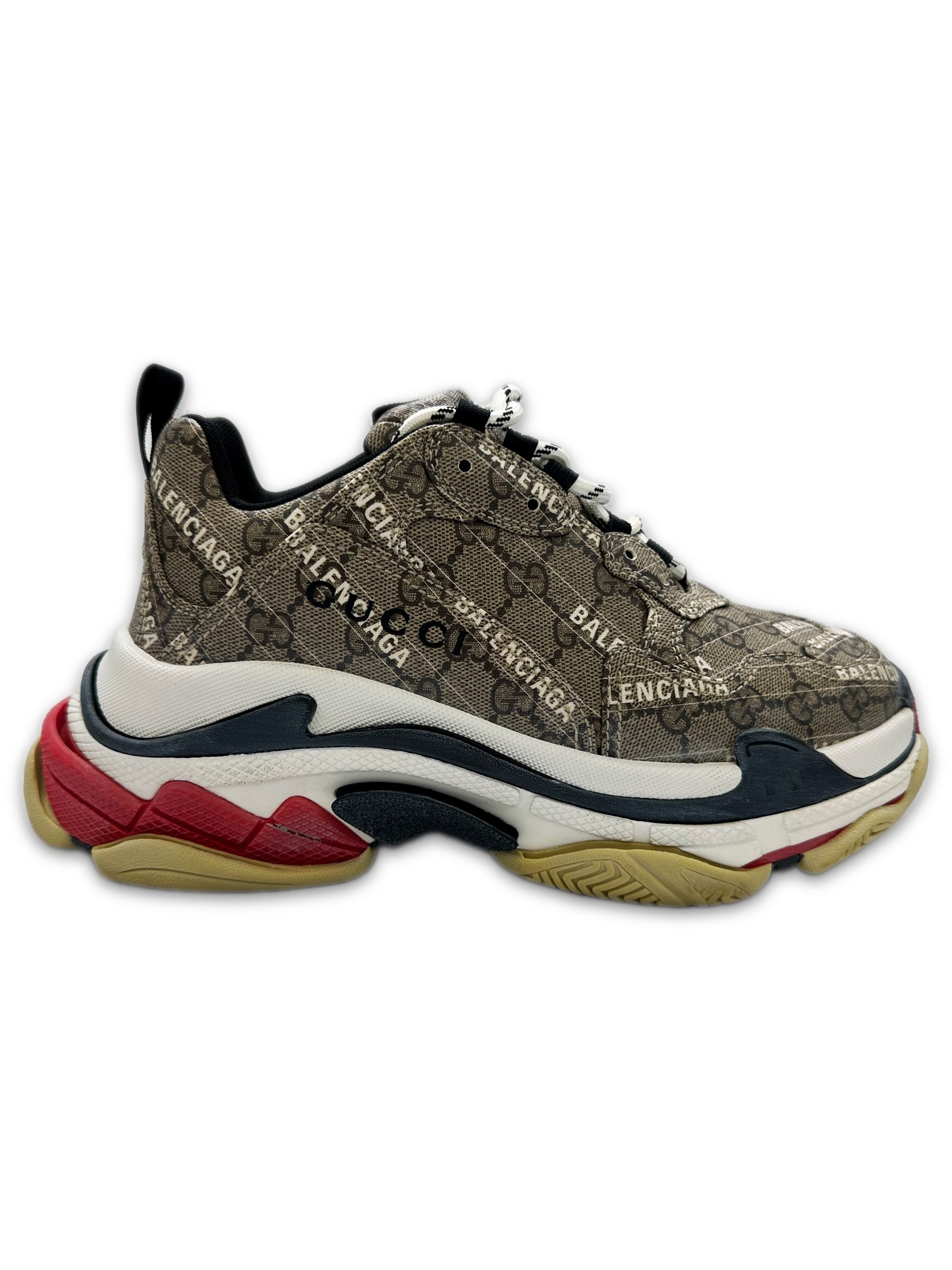 Balenciaga x Gucci ‘Hacker Project’ Triple S Monogram Sneakers