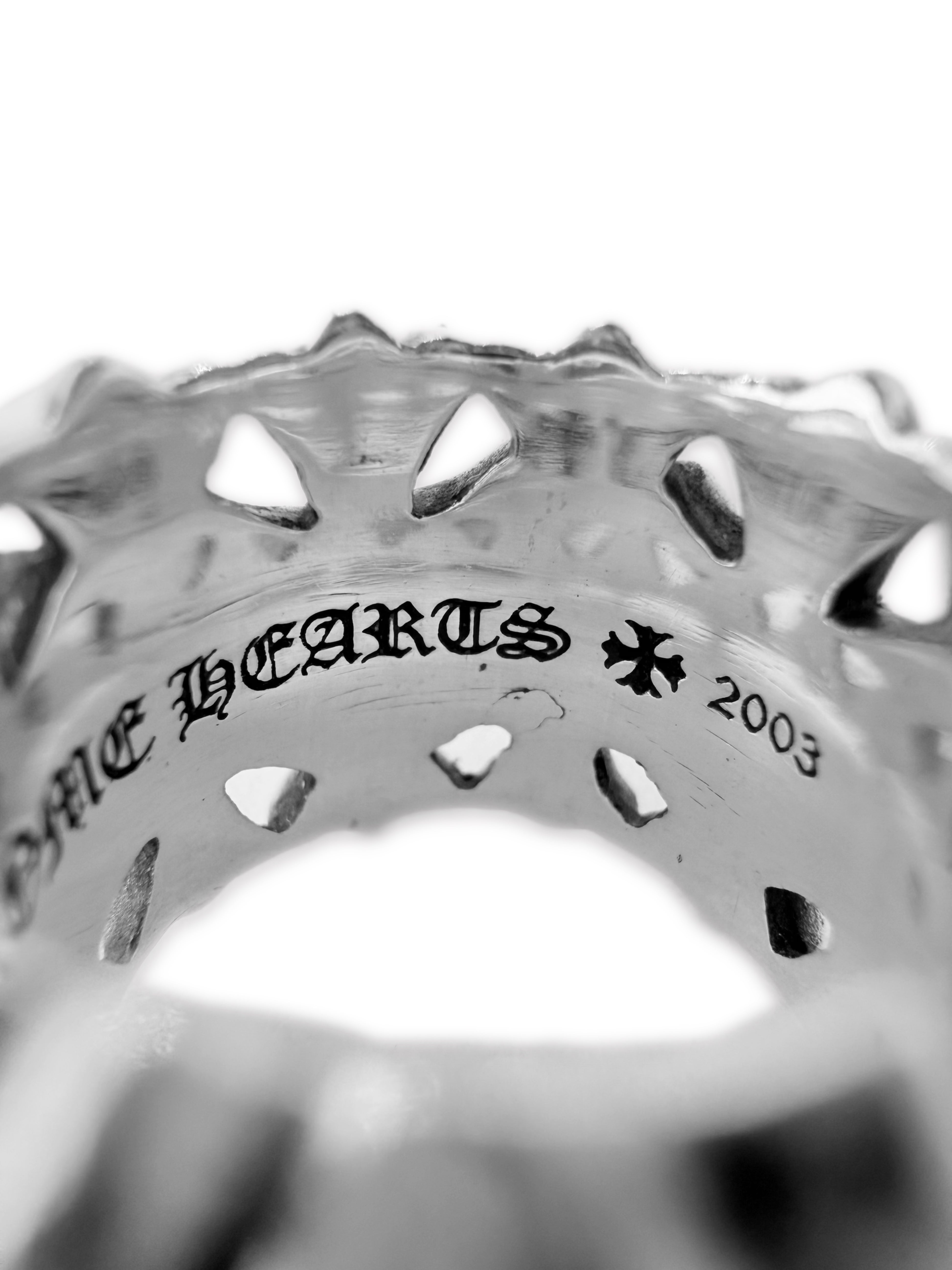 Chrome Hearts ‘Cemetery’ Cross .925 Silver Ring