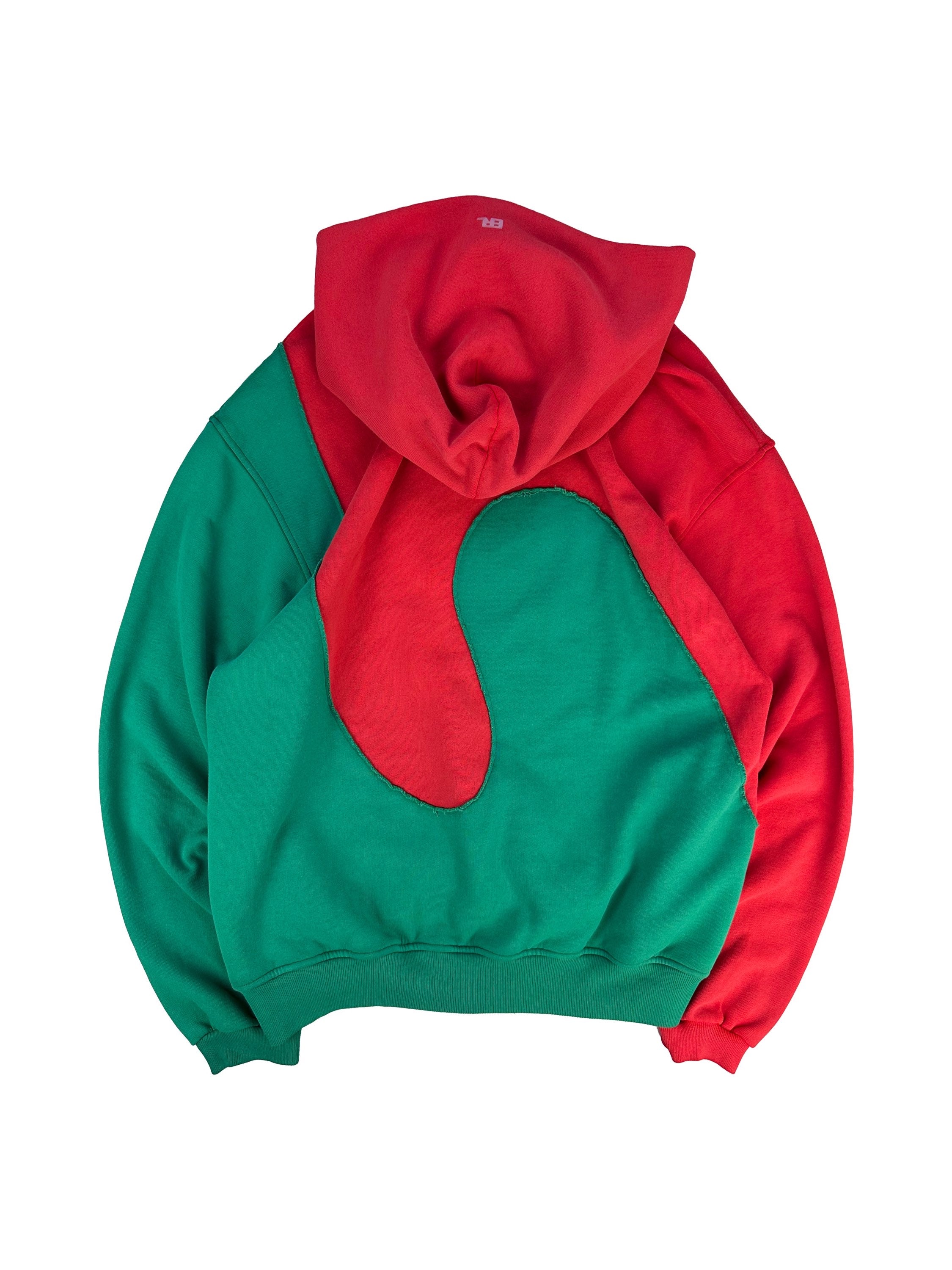 SS21 ERL ‘Swirl’ Two Tone Heavyweight Oversized Hoodie