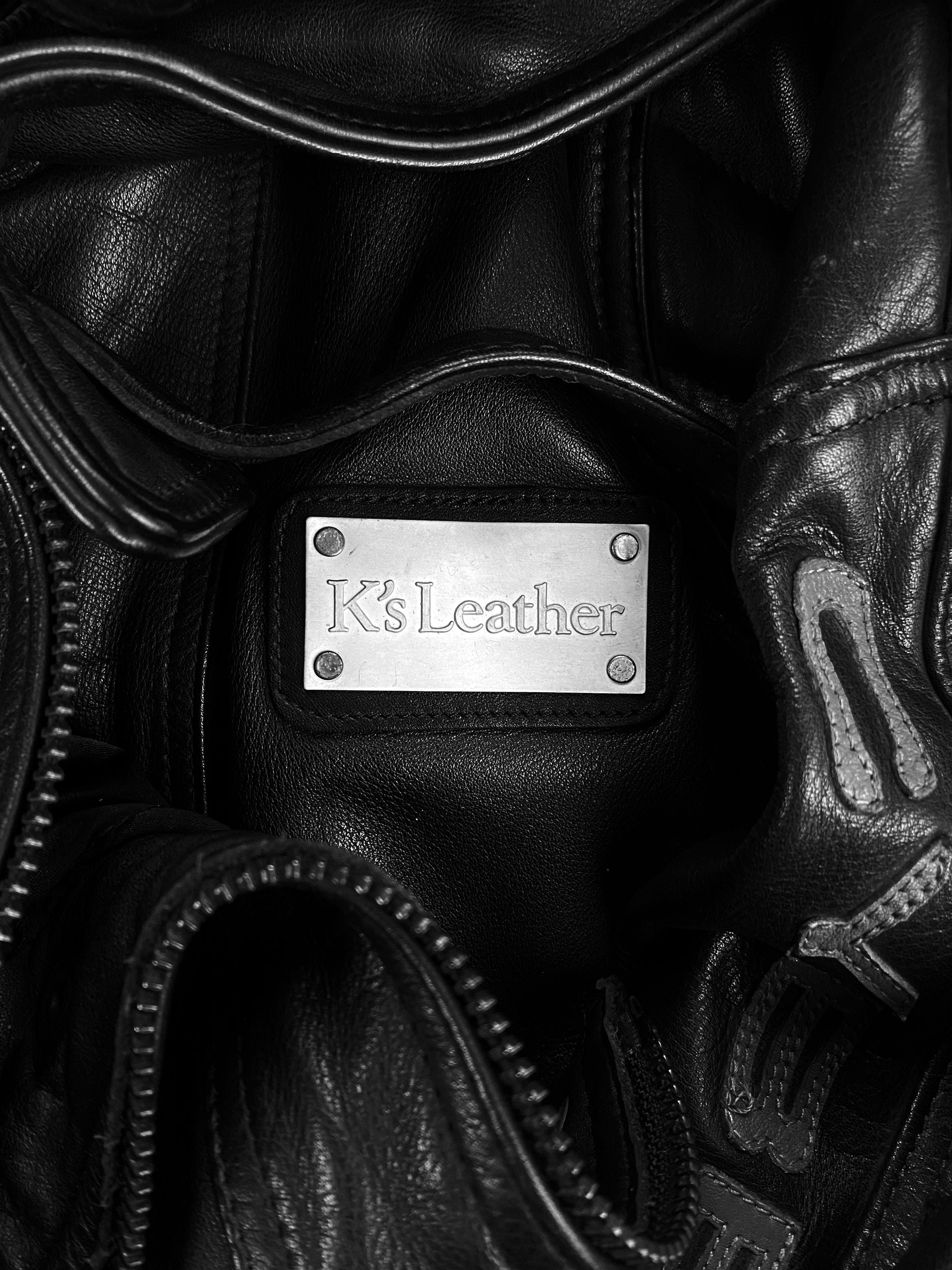 2018 Kadoya ‘Akira’ Pill Cyberjac Padded Black Leather Jacket