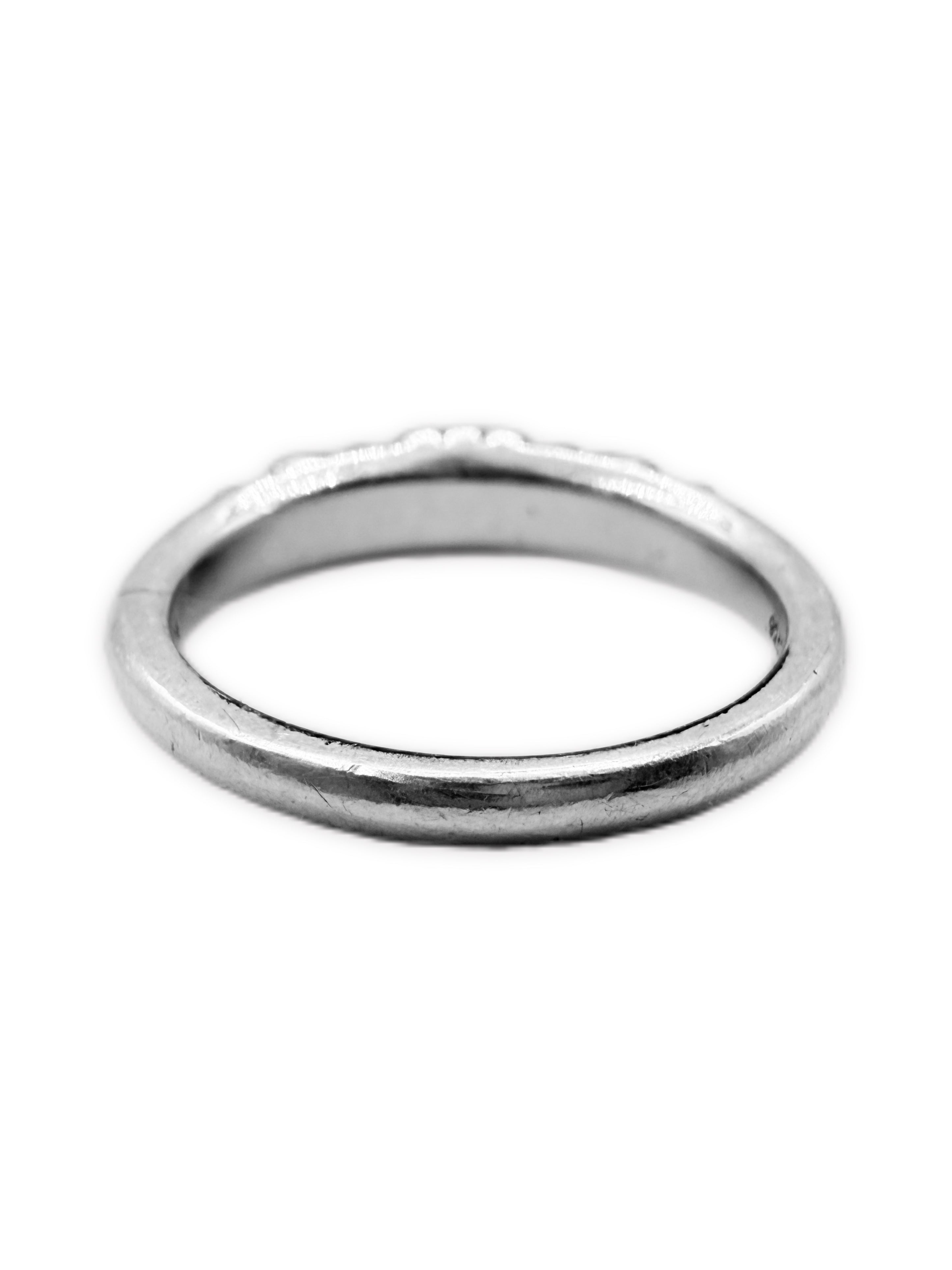 Chrome Hearts Mini Floral .925 Silver Etched Ring