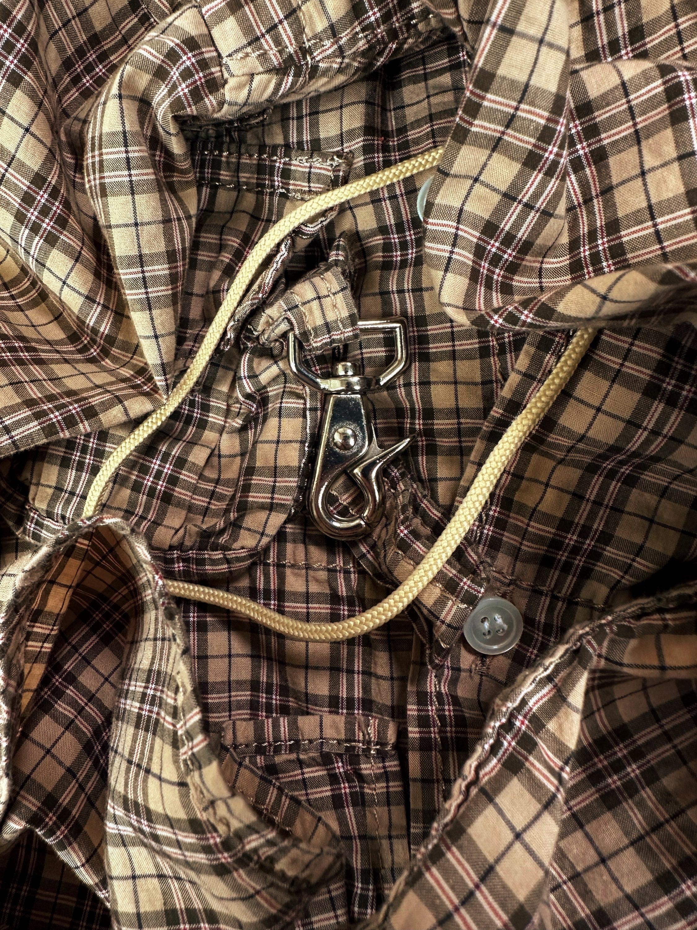 SS05 Junya Watanabe ‘3D Cargo’ Pocket Plaid Utility Shirt