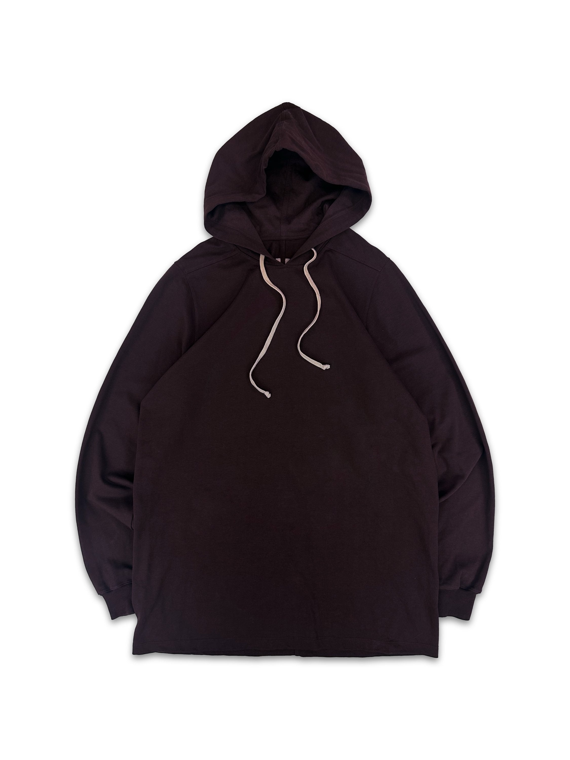 SS22 Rick Owens Fogachine Maroon Wide Cut Hoodie