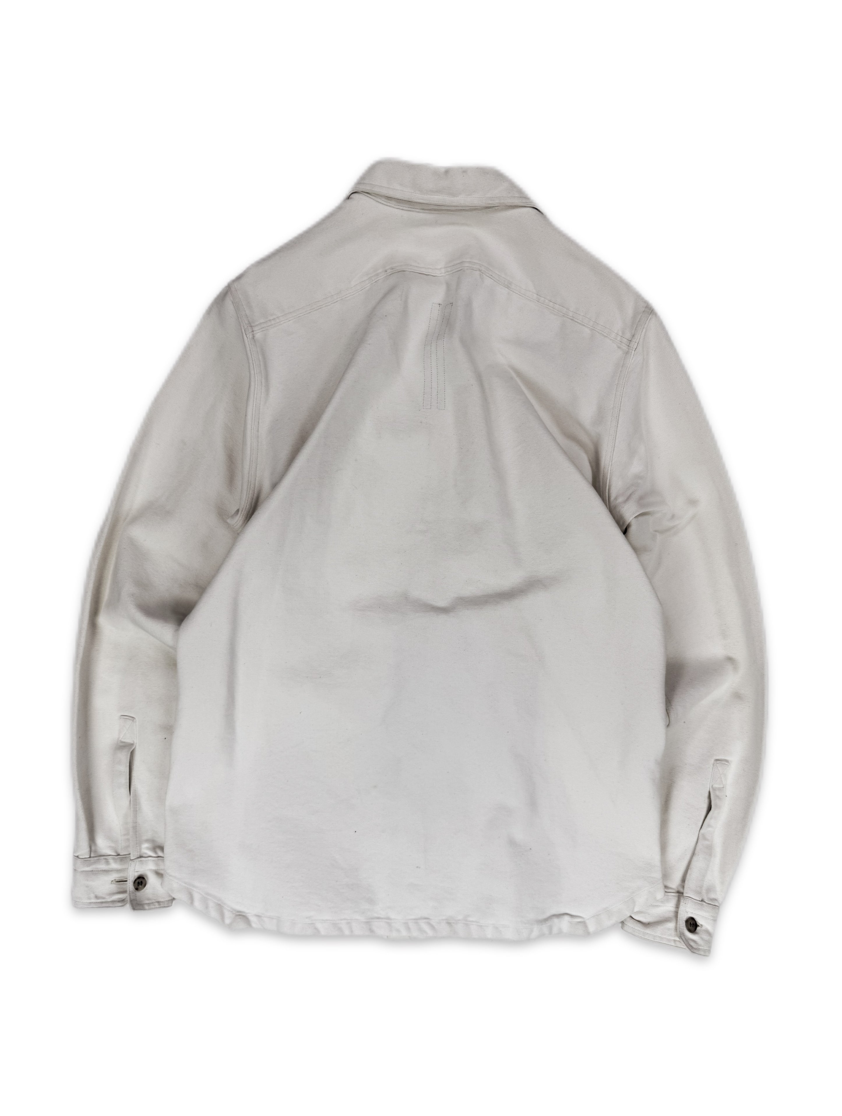 SS18 Rick Owens ‘Dirt’ White Denim Multi Pocket Jacket