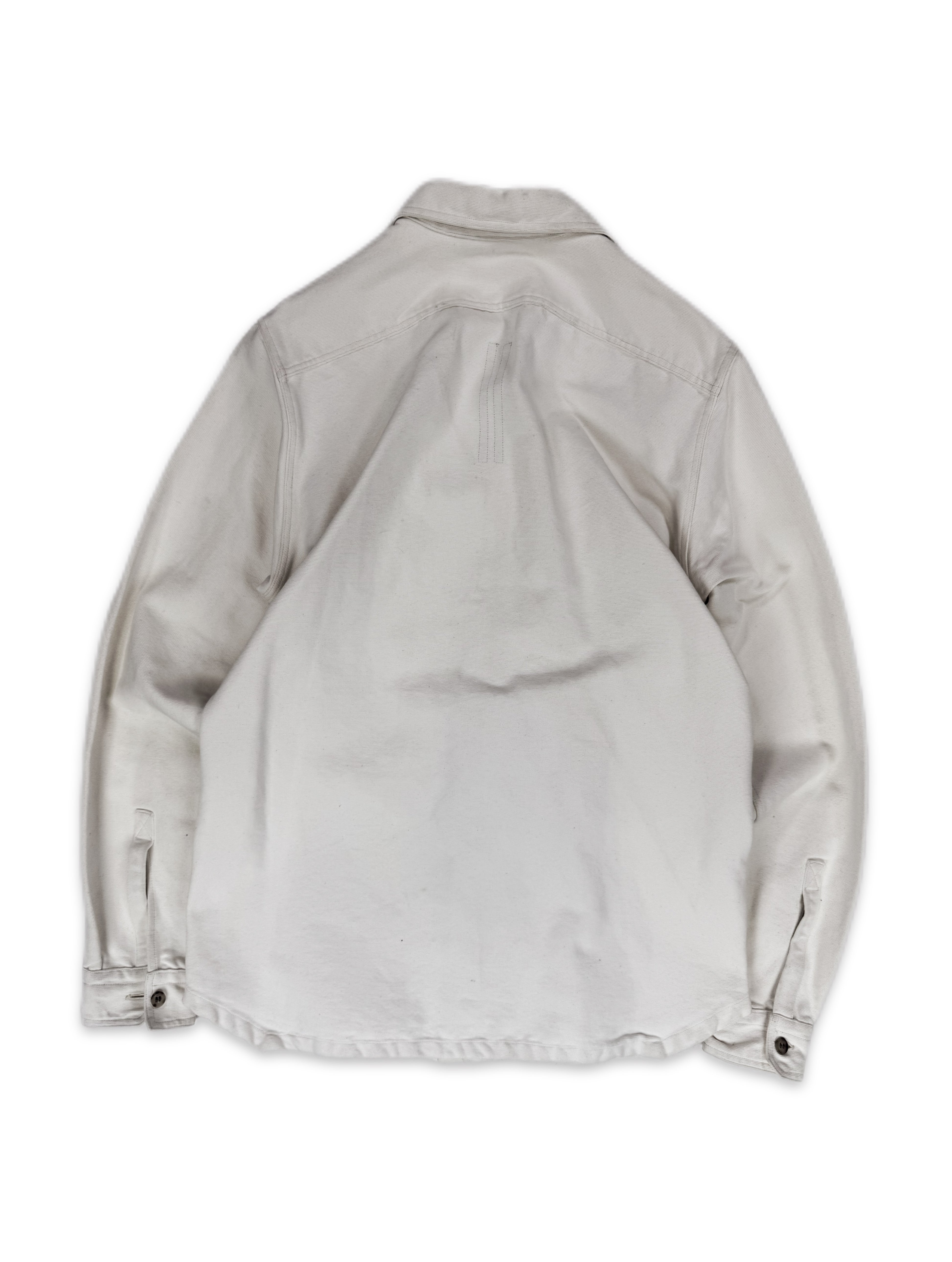 SS18 Rick Owens ‘Dirt’ White Denim Multi Pocket Jacket
