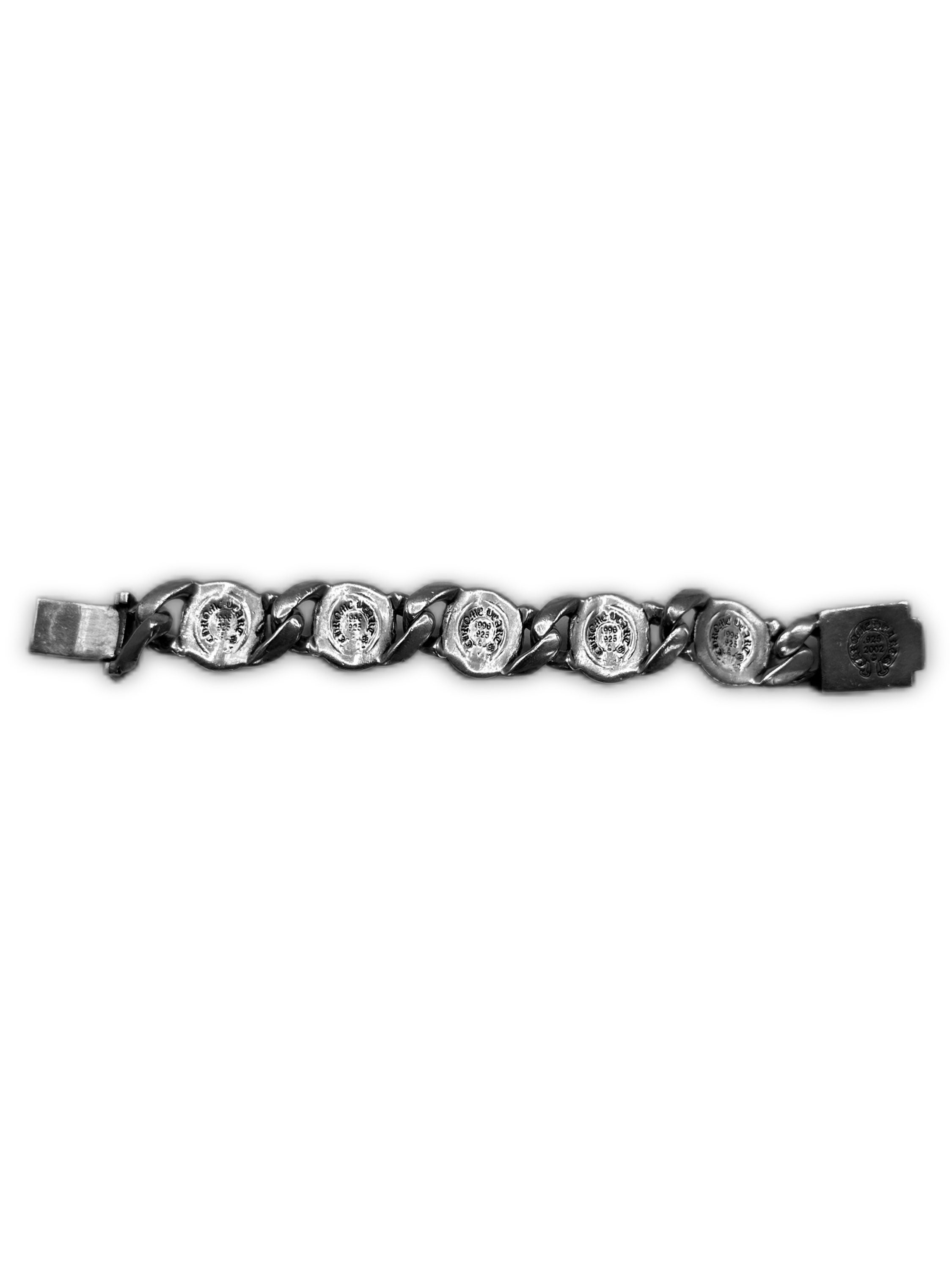 Chrome Hearts ‘Heart’ Cuban Link .925 Silver Heavy Bracelet