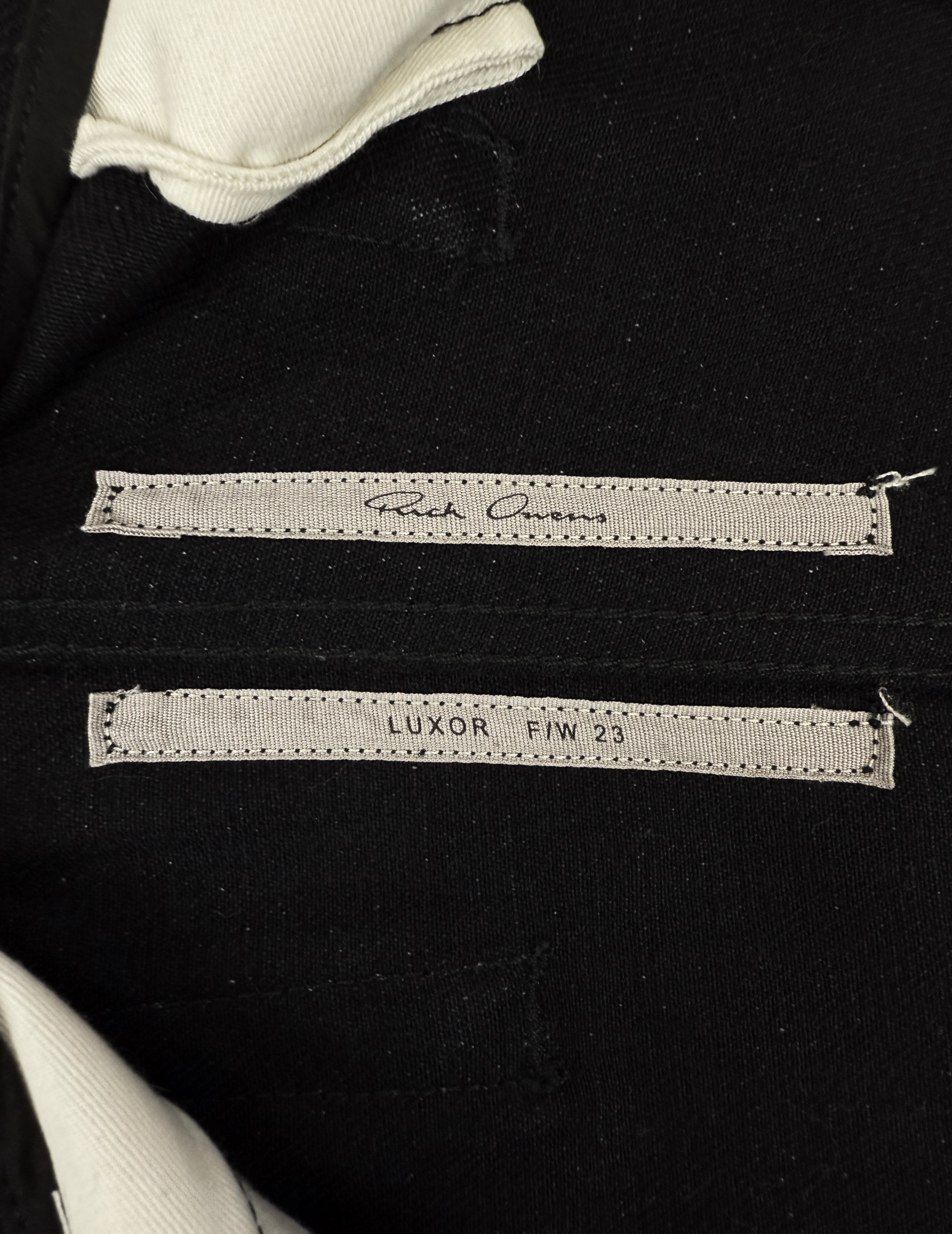 AW23 Rick Owens ‘Luxor’ Flared Bolan High Waisted Denim