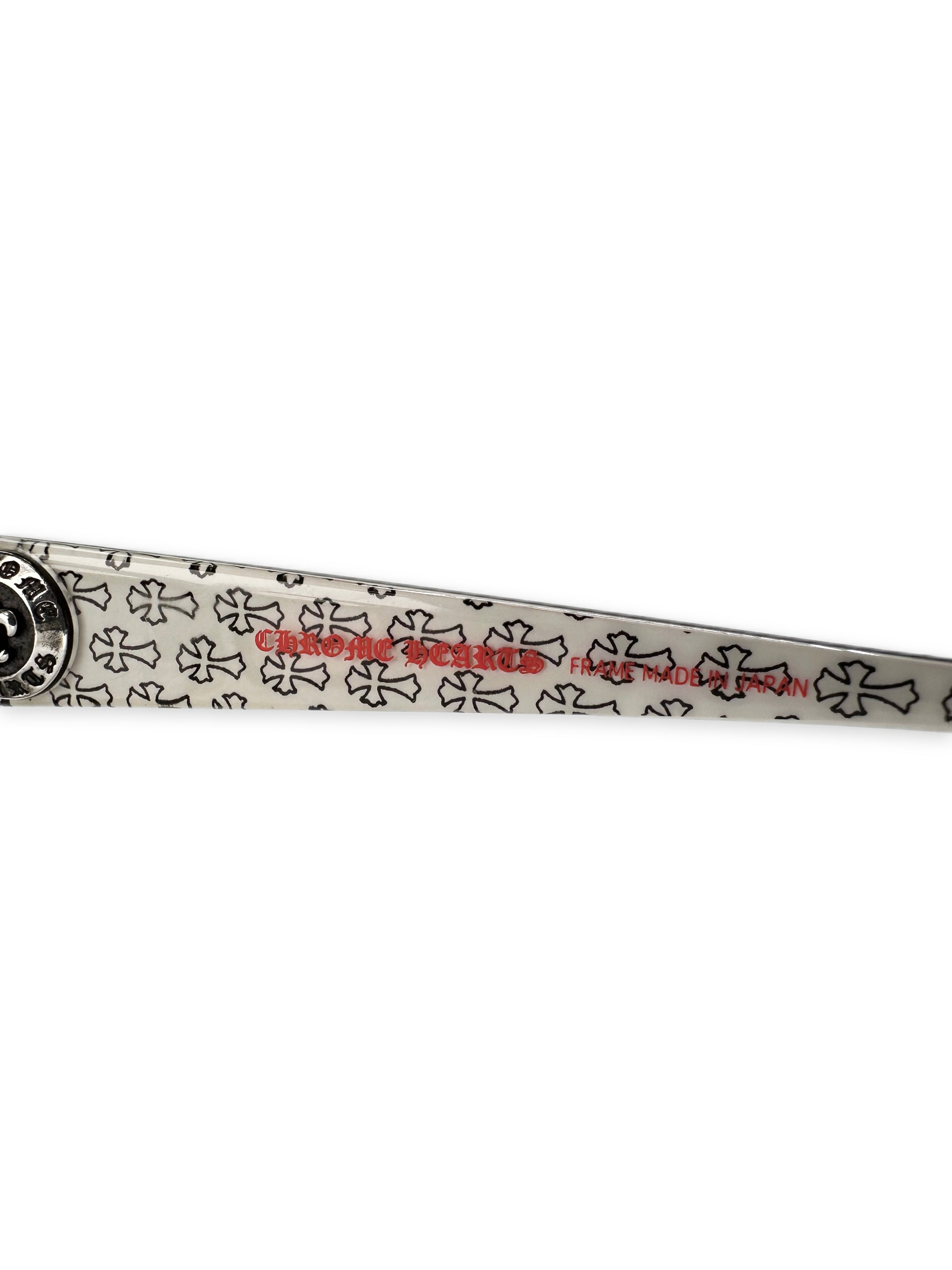 Chrome Hearts ‘Sneaky Pete’ Cross Monogram .925 Silver Glasses