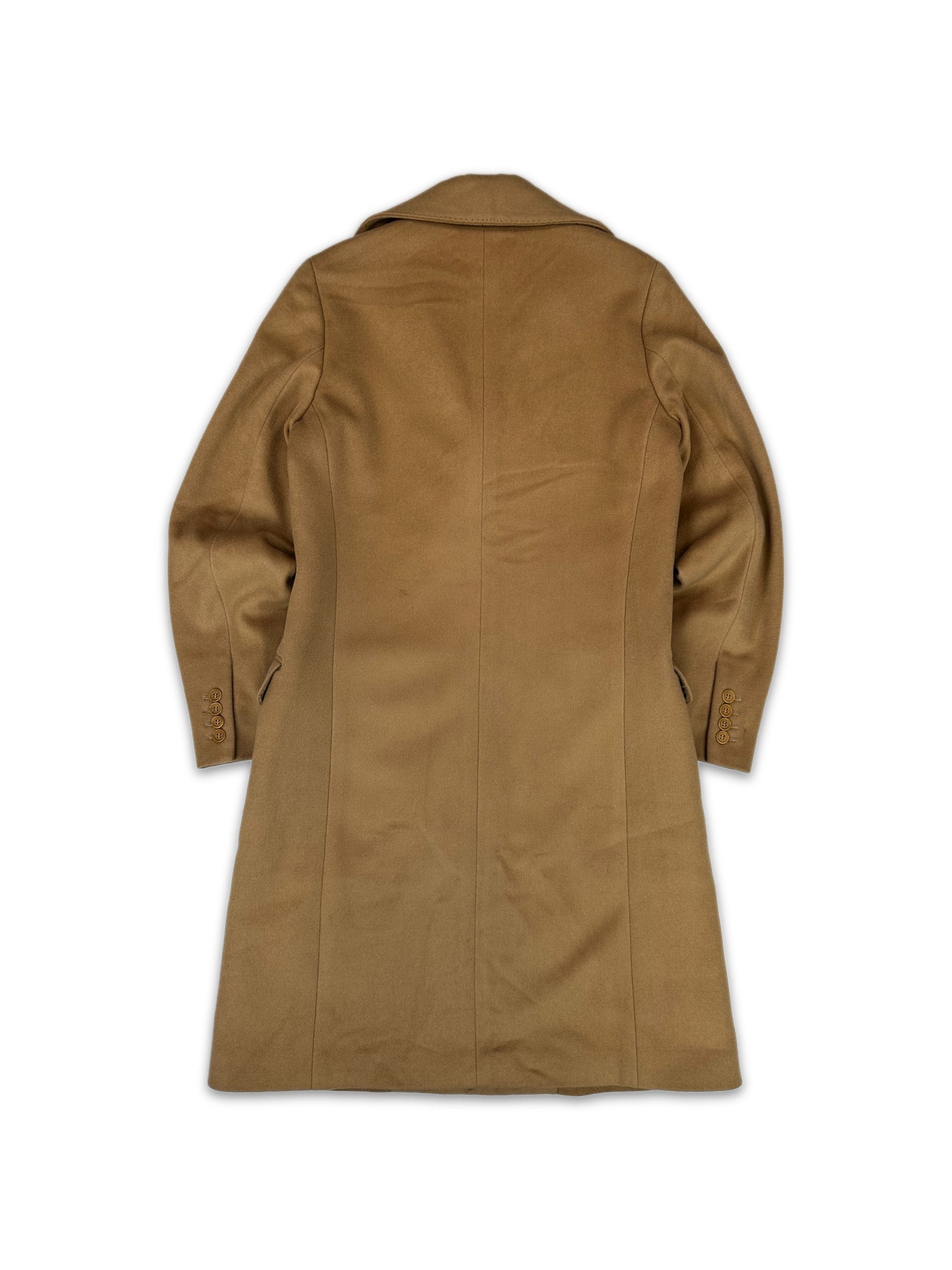 90s Helmut Lang Wool Heavy Weight Tan Trench Coat