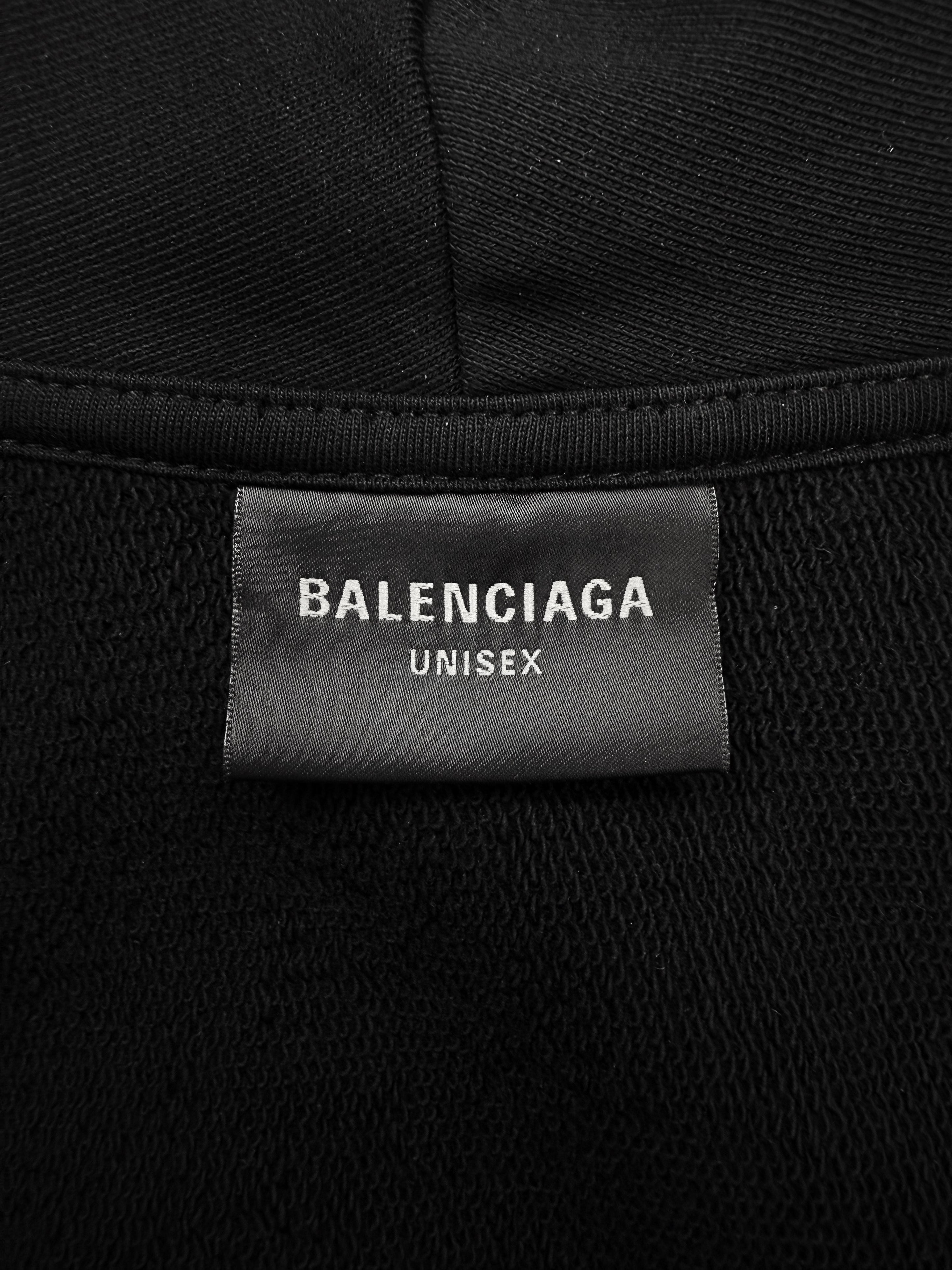 AW22 Balenciaga Mud Show ‘Gaffer’ Tape Zip-up Campaign Hoodie