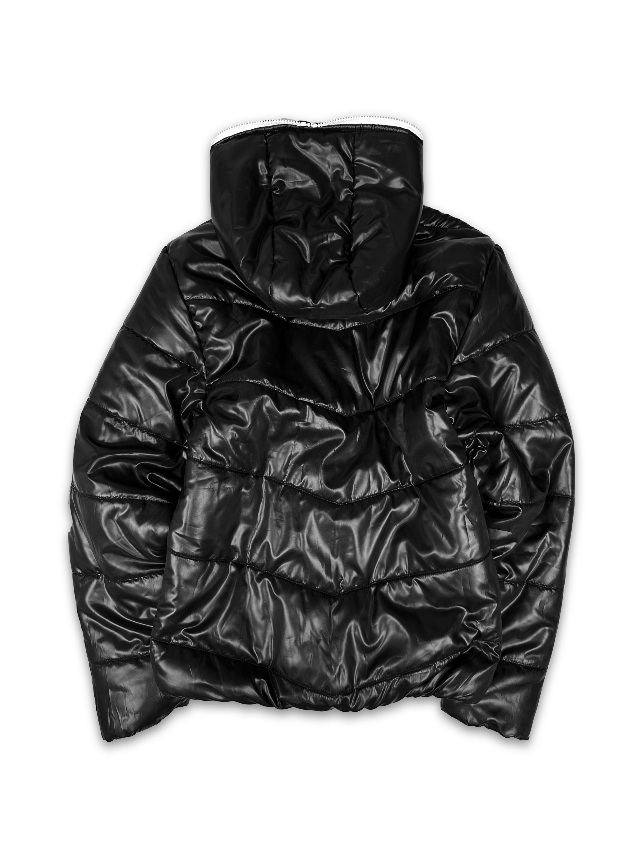 00s Tete Homme ‘Gimp’ Full-zip Black Puffer Jacket
