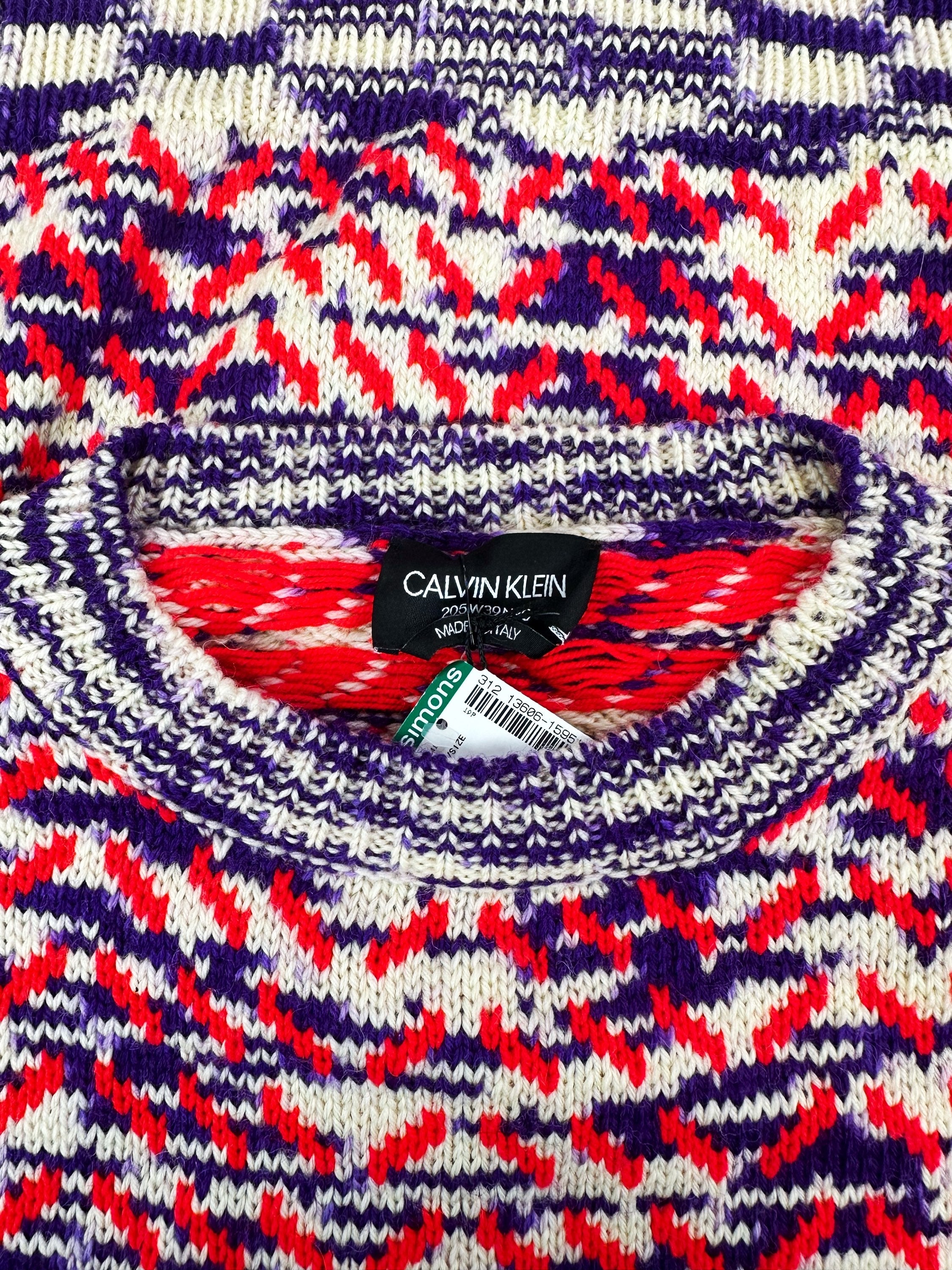 Calvin Klein 205W39NYC Jacquard Space Knitted Sweater