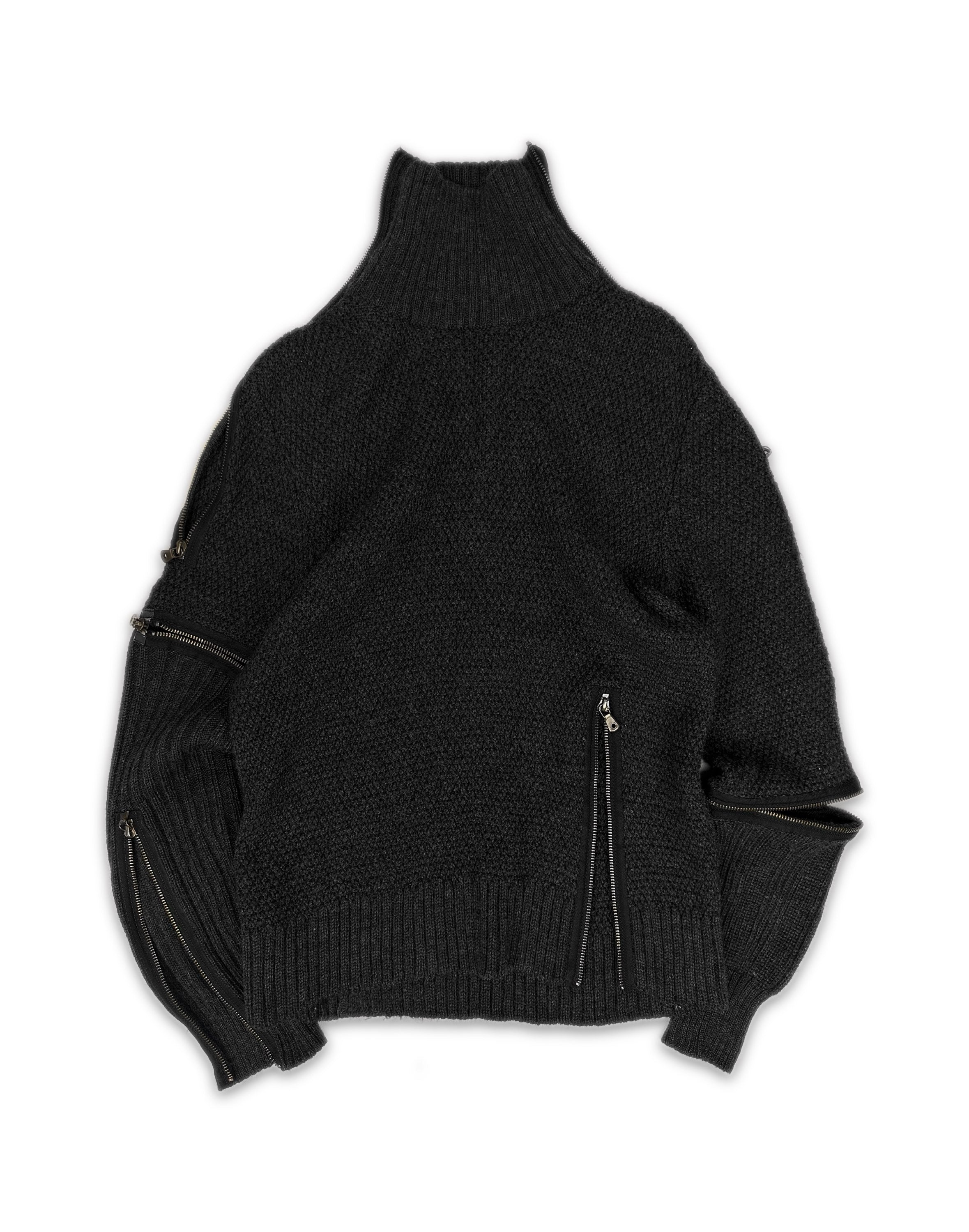 AW03 Dolce & Gabbana ‘Spiral’ Zip Heavy Weight Turtleneck