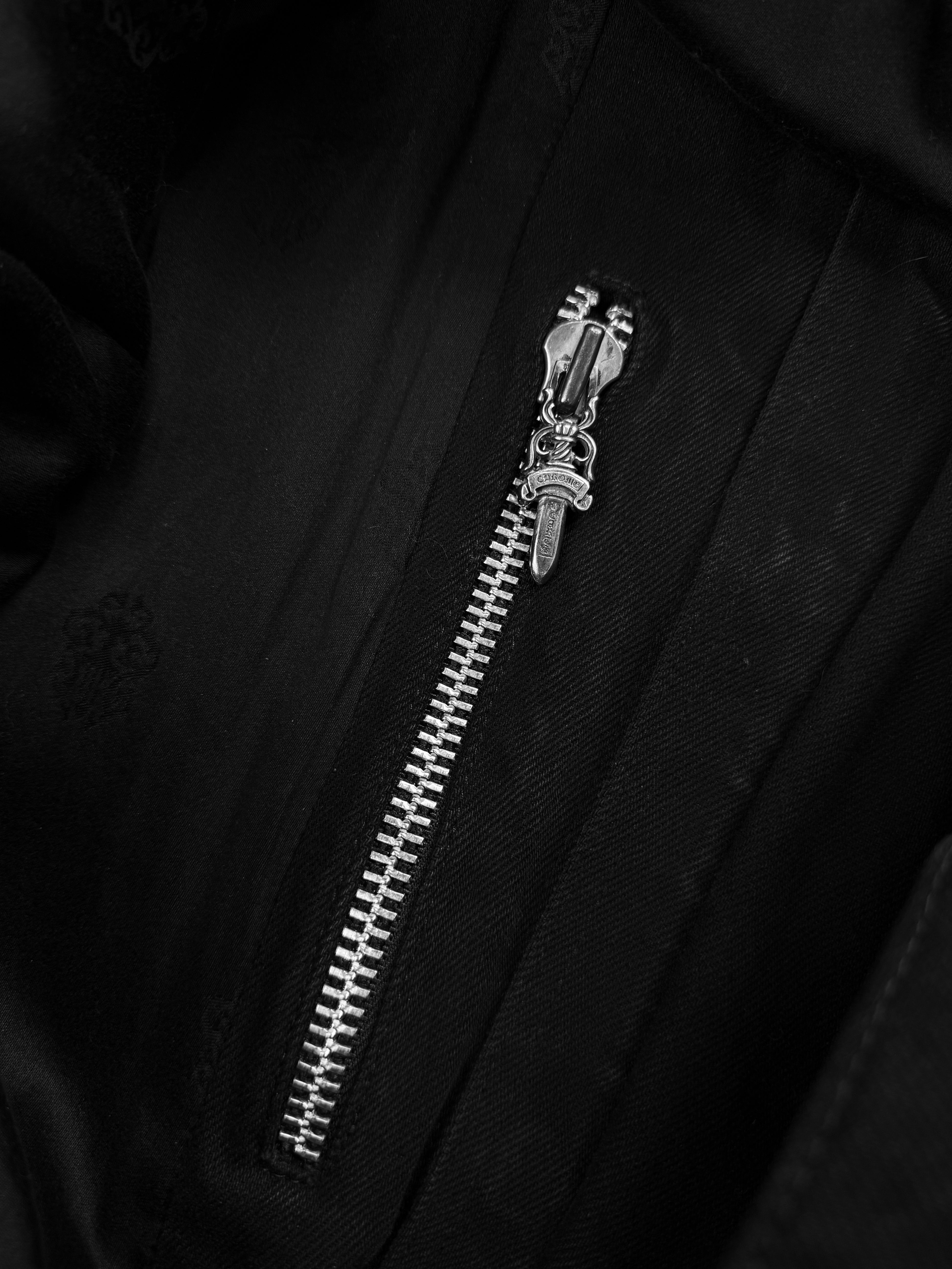 Chrome Hearts Western Fleur De Lis .925 Silver Denim Trucker Jacket