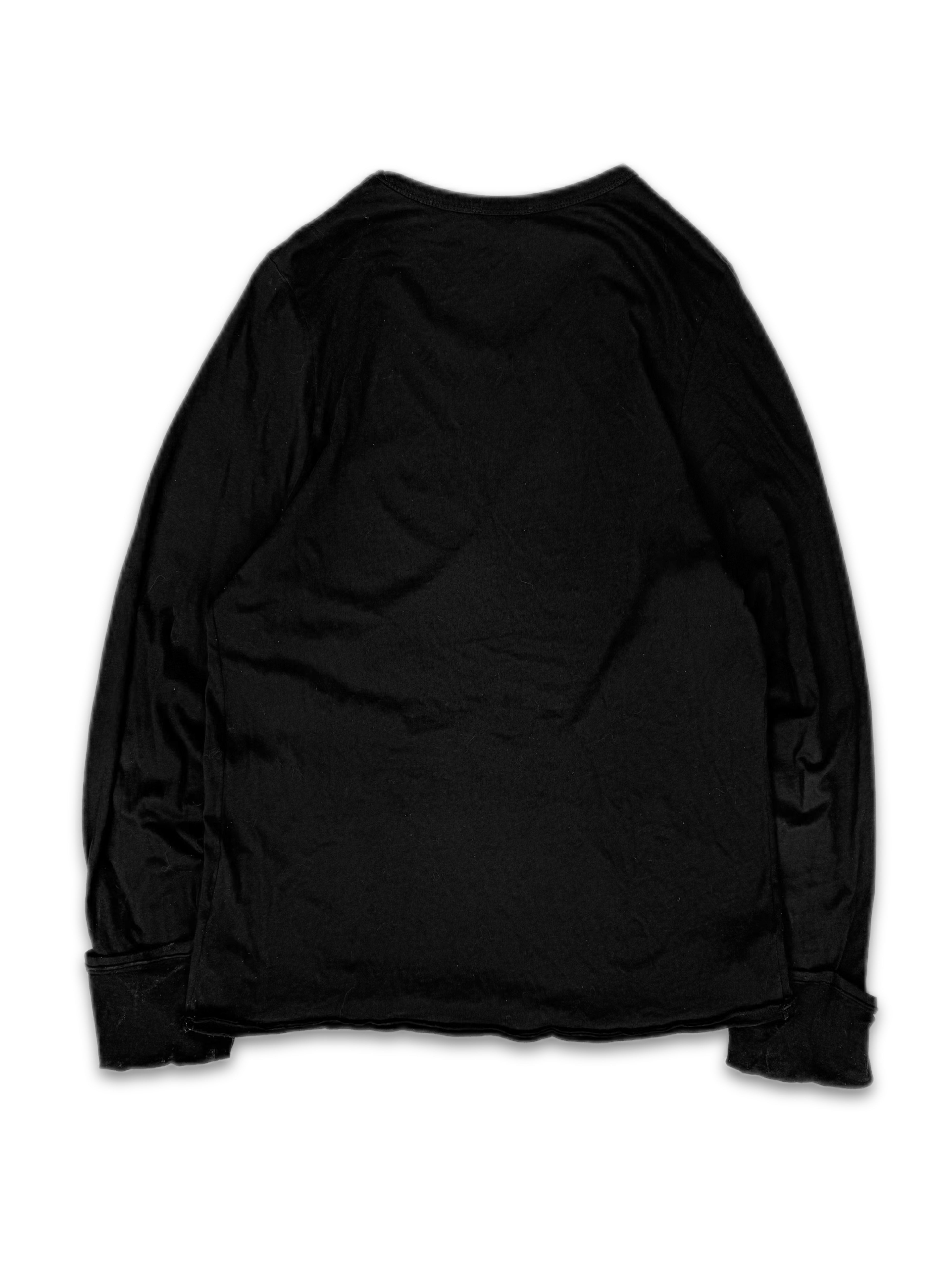 Ann Demeulemeester Sheer Cuffed Light Weight Long Sleeve Shirt