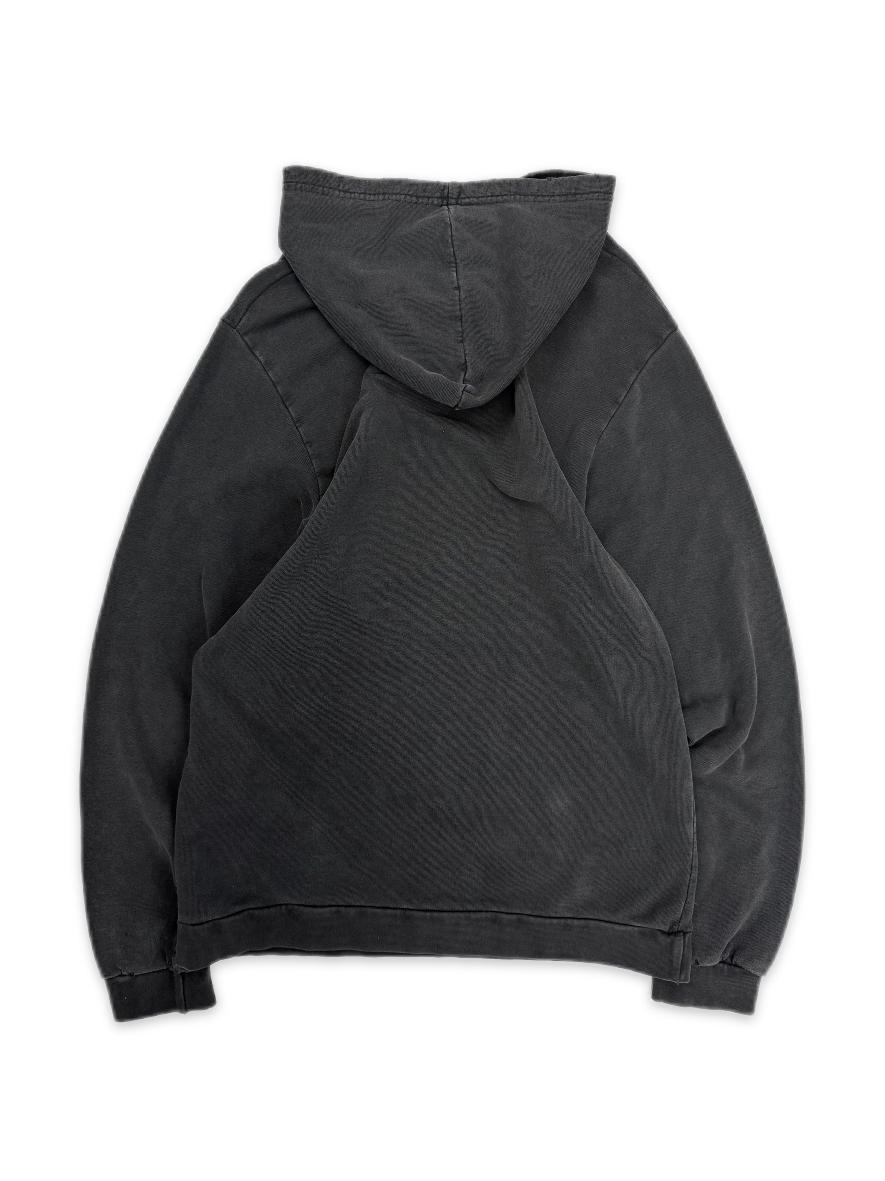 SS03 Raf Simons Consumed ‘Penelope Jaws’ Blue Sun Faded Black Hoodie
