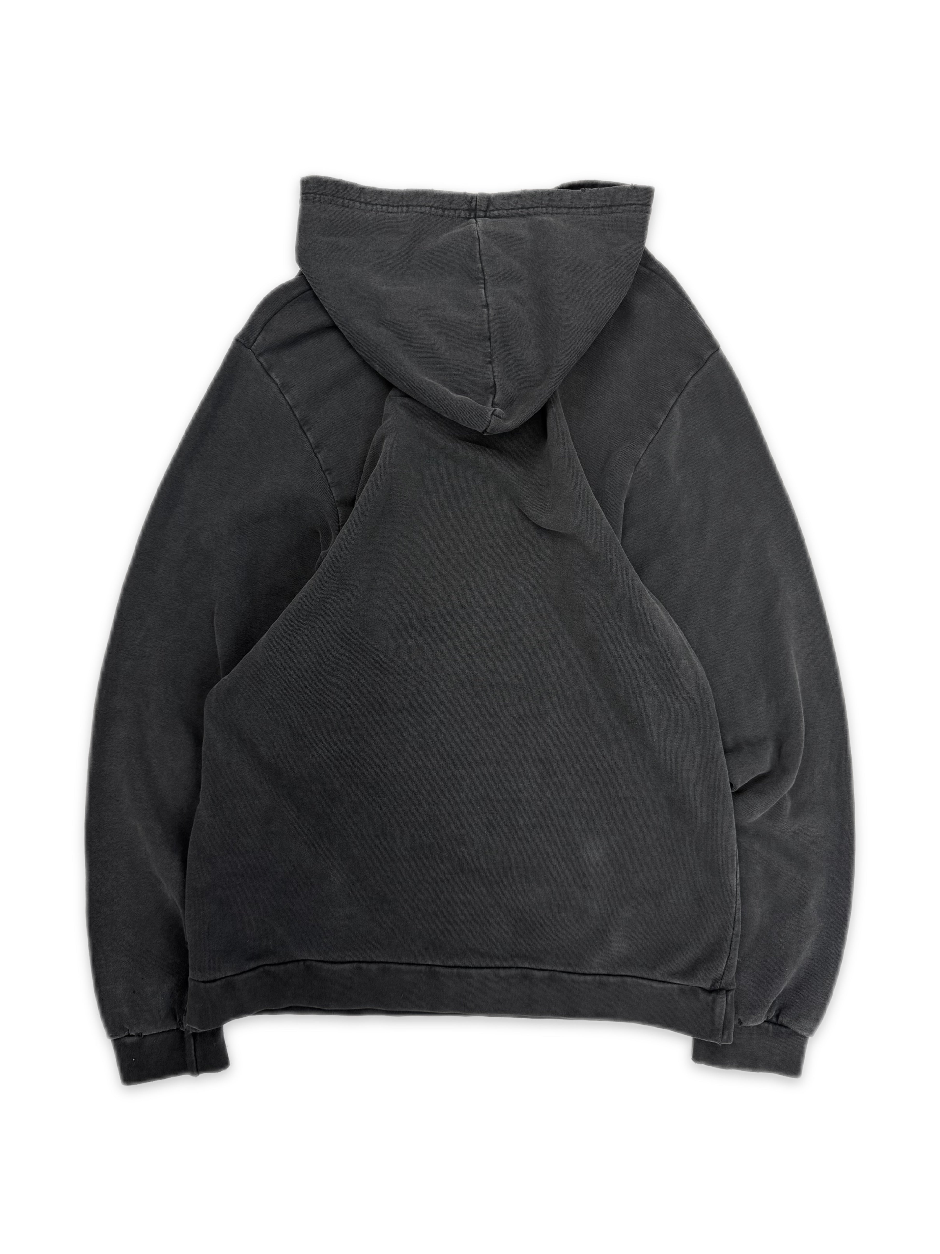 SS03 Raf Simons Consumed ‘Penelope Jaws’ Blue Sun Faded Black Hoodie