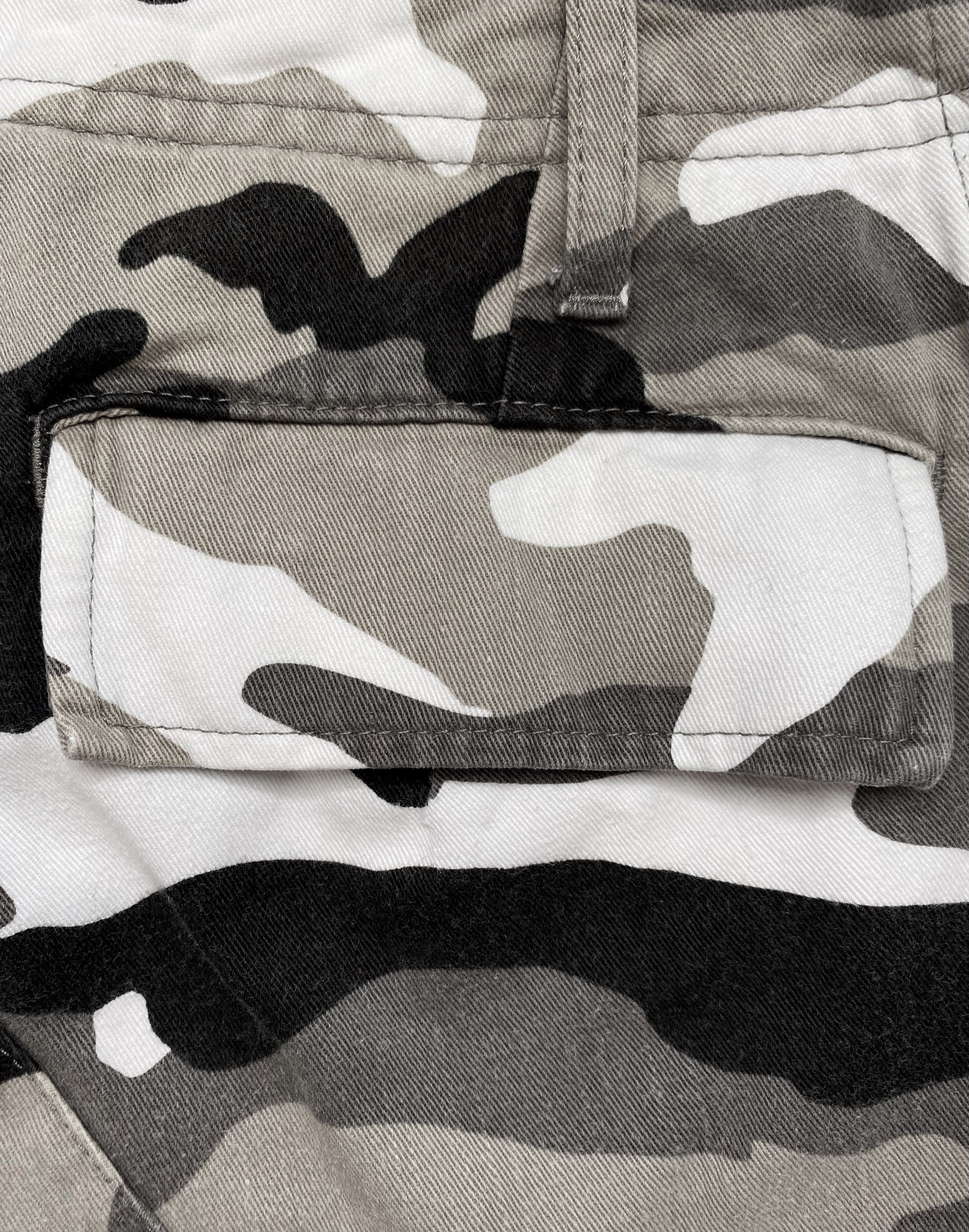 SS18 Balenciaga Digi Snow Camo Cargo Pants
