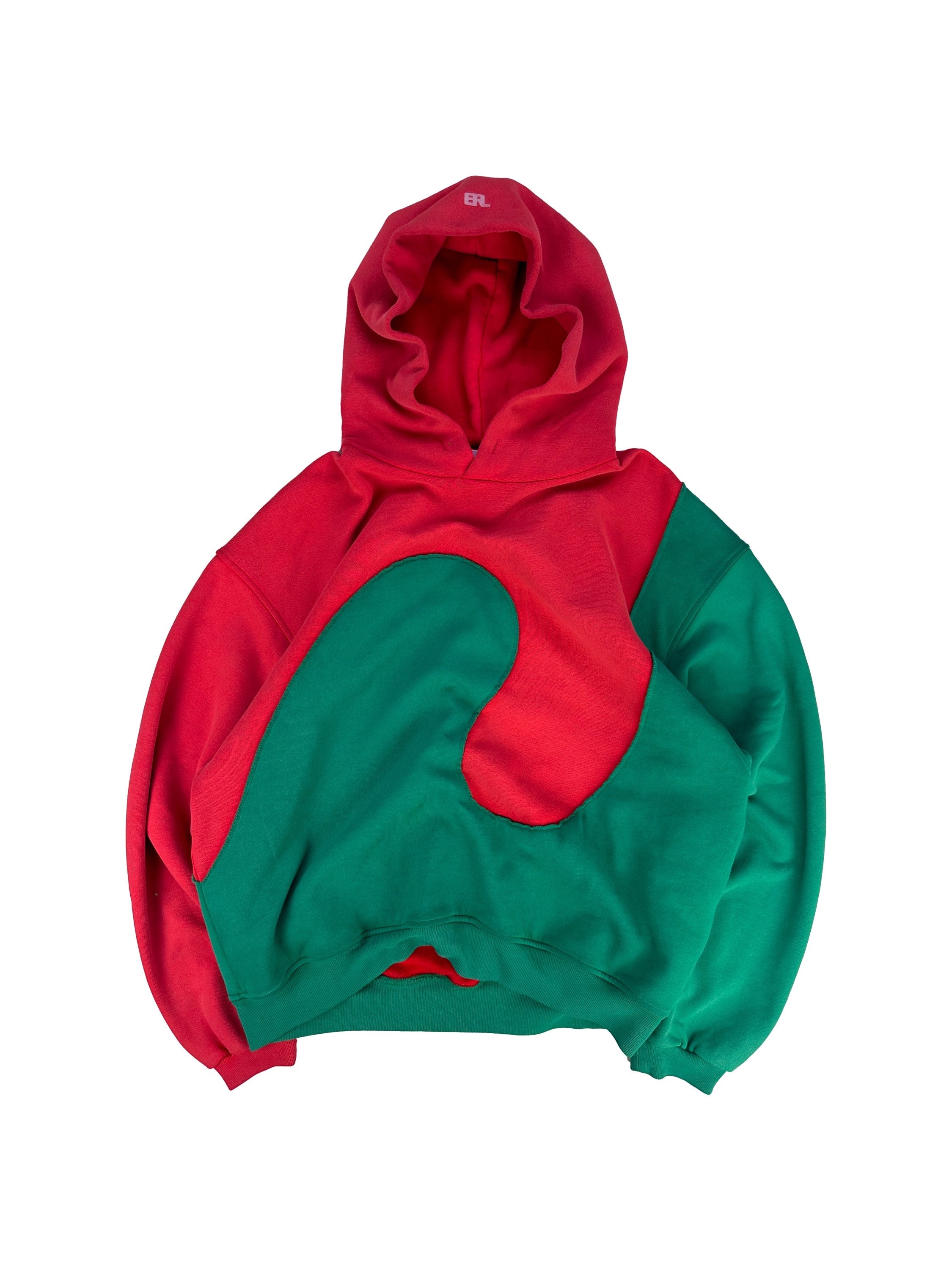 SS21 ERL ‘Swirl’ Two Tone Heavyweight Oversized Hoodie
