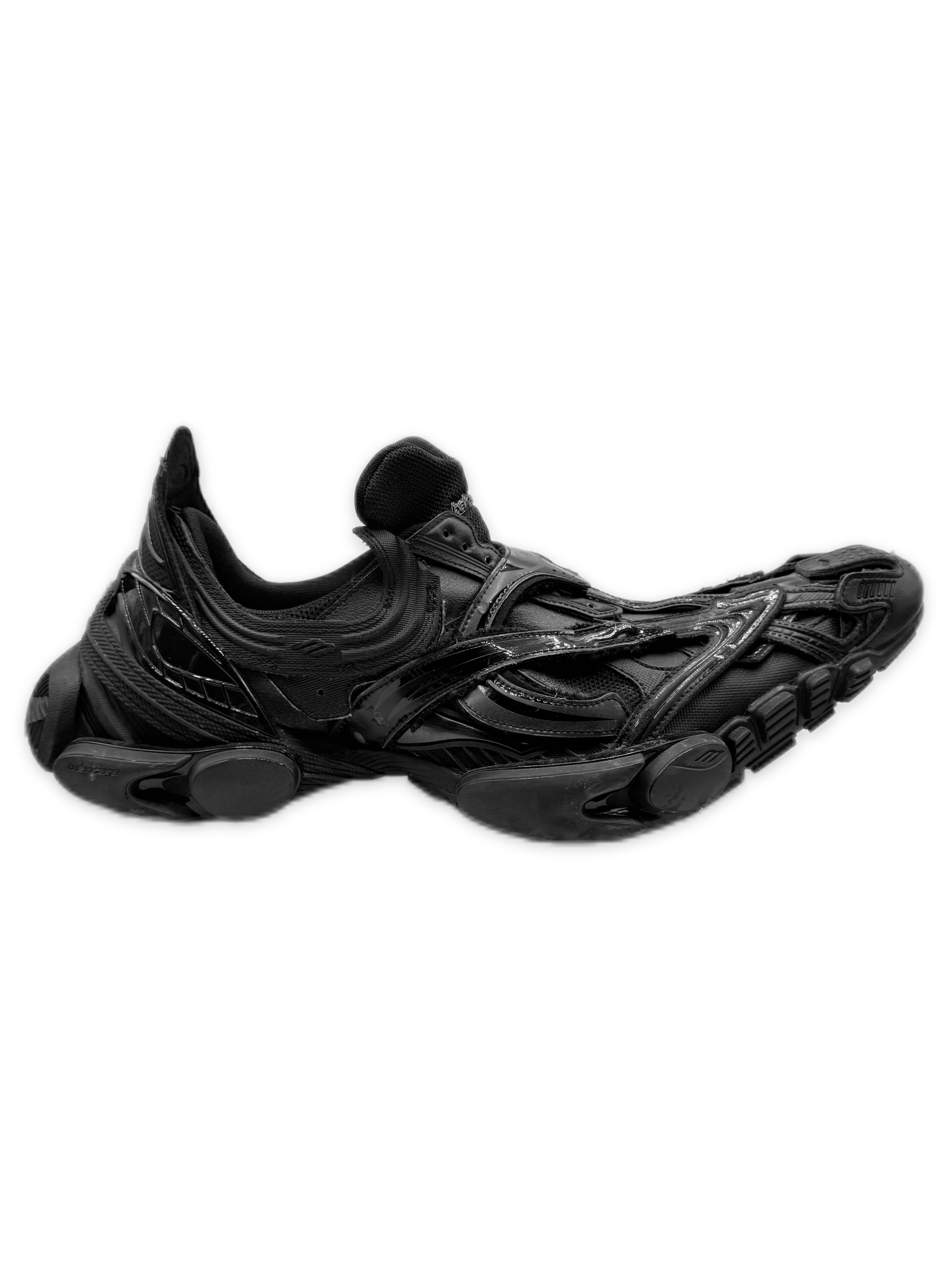 AW24 Balenciaga ‘Reptile’ Black Pointed Low-top Sneakers