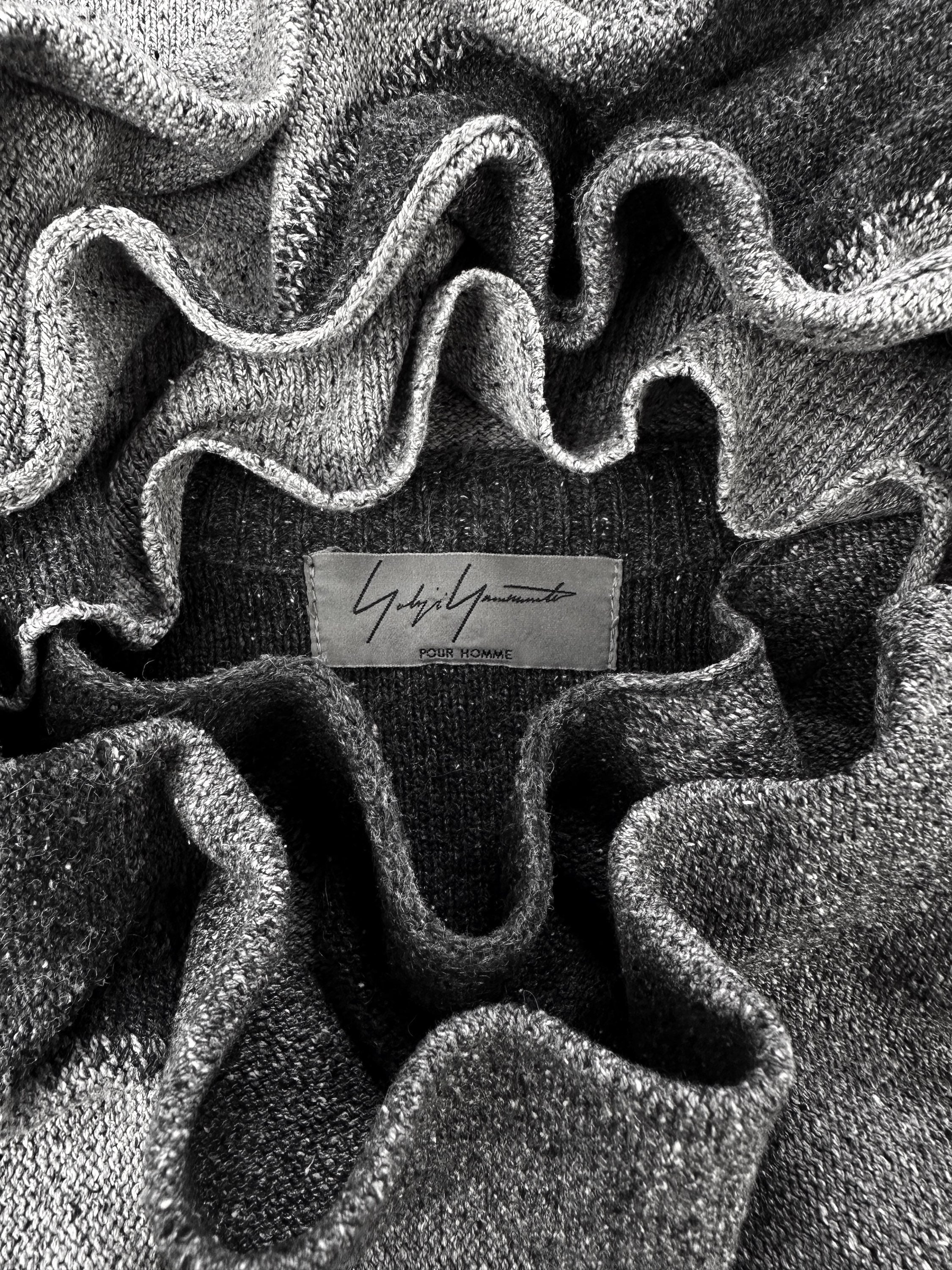 SS12 Yohji Yamamoto Pour Homme ‘Geometric’ Abstract Knitted Sweater