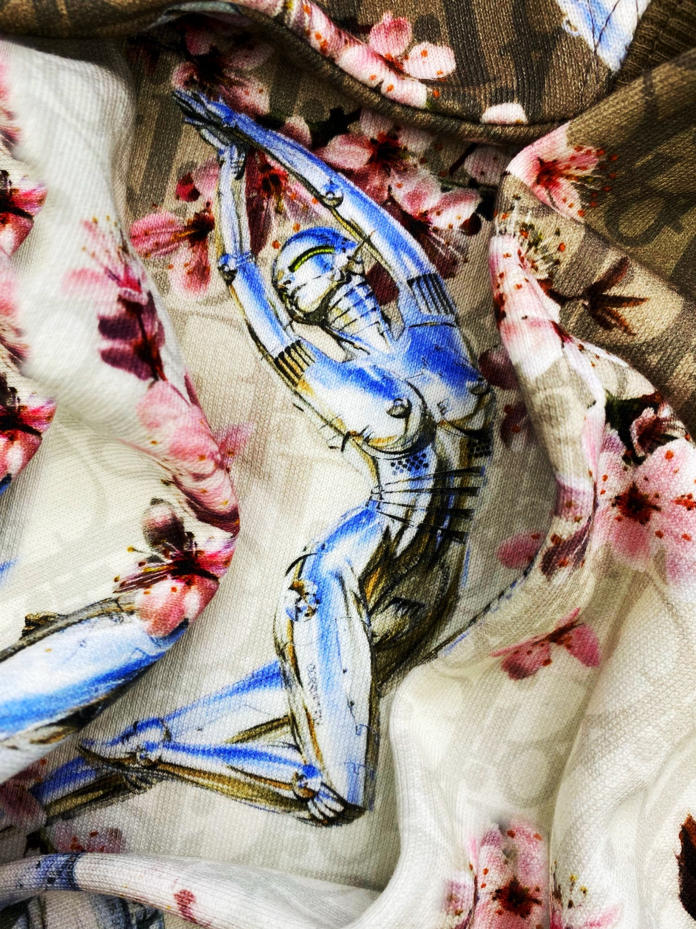 AW19 Dior x Hajime Sorayama ‘Fembot’ Gradient Monogram Crewneck