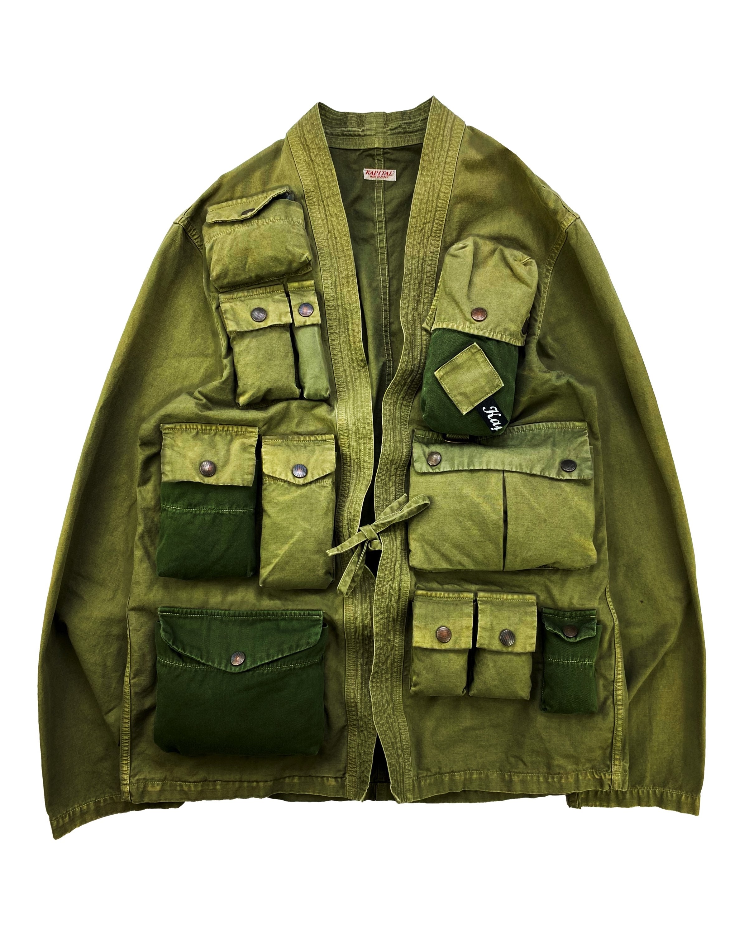 AW19 Kapital ‘Alpine’ Multi Pocket Denim Cargo Kimono Jacket