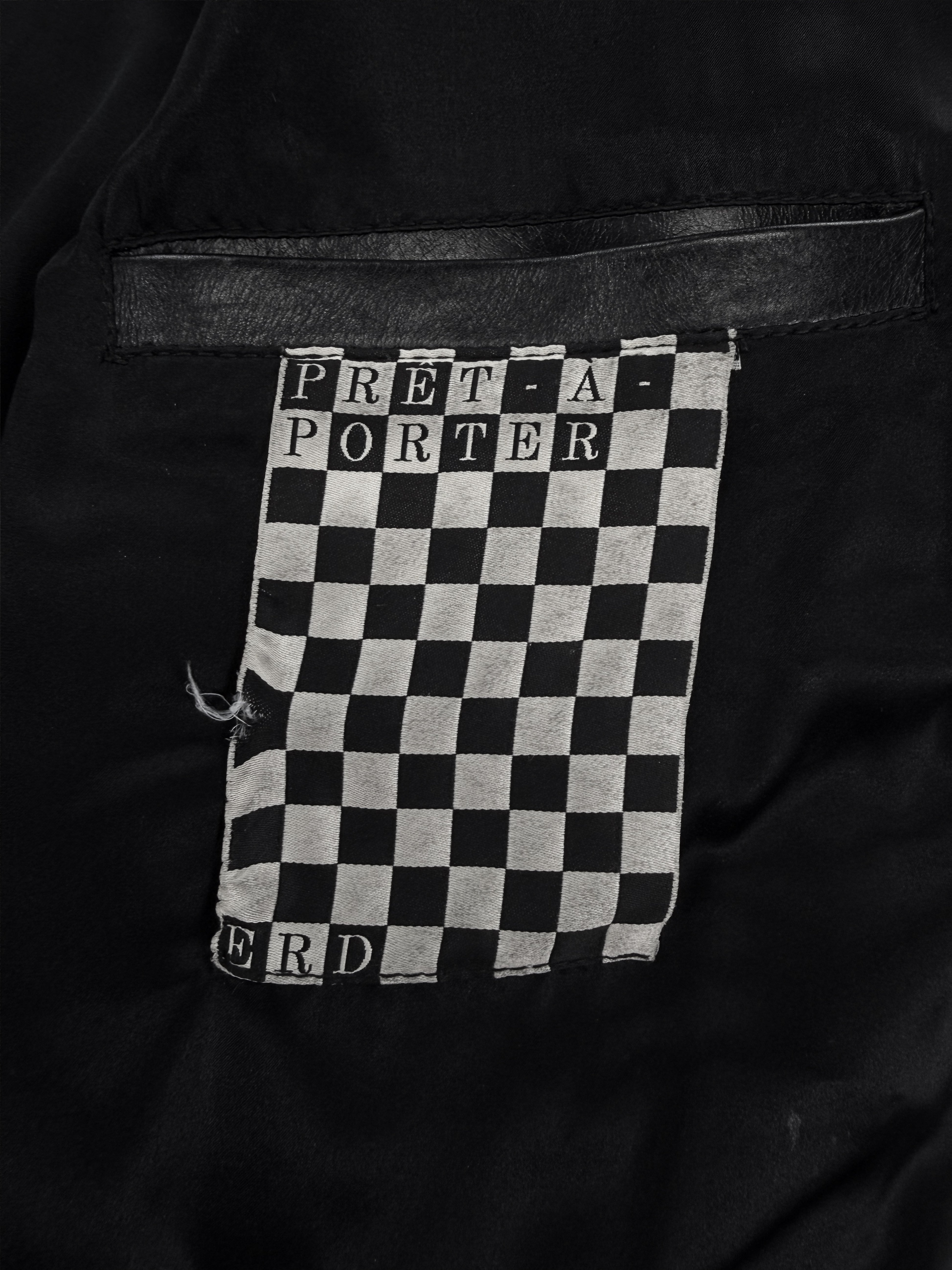 Enfants Riches Deprimes ‘Mick Jagger’ Black Leather Biker Jacket