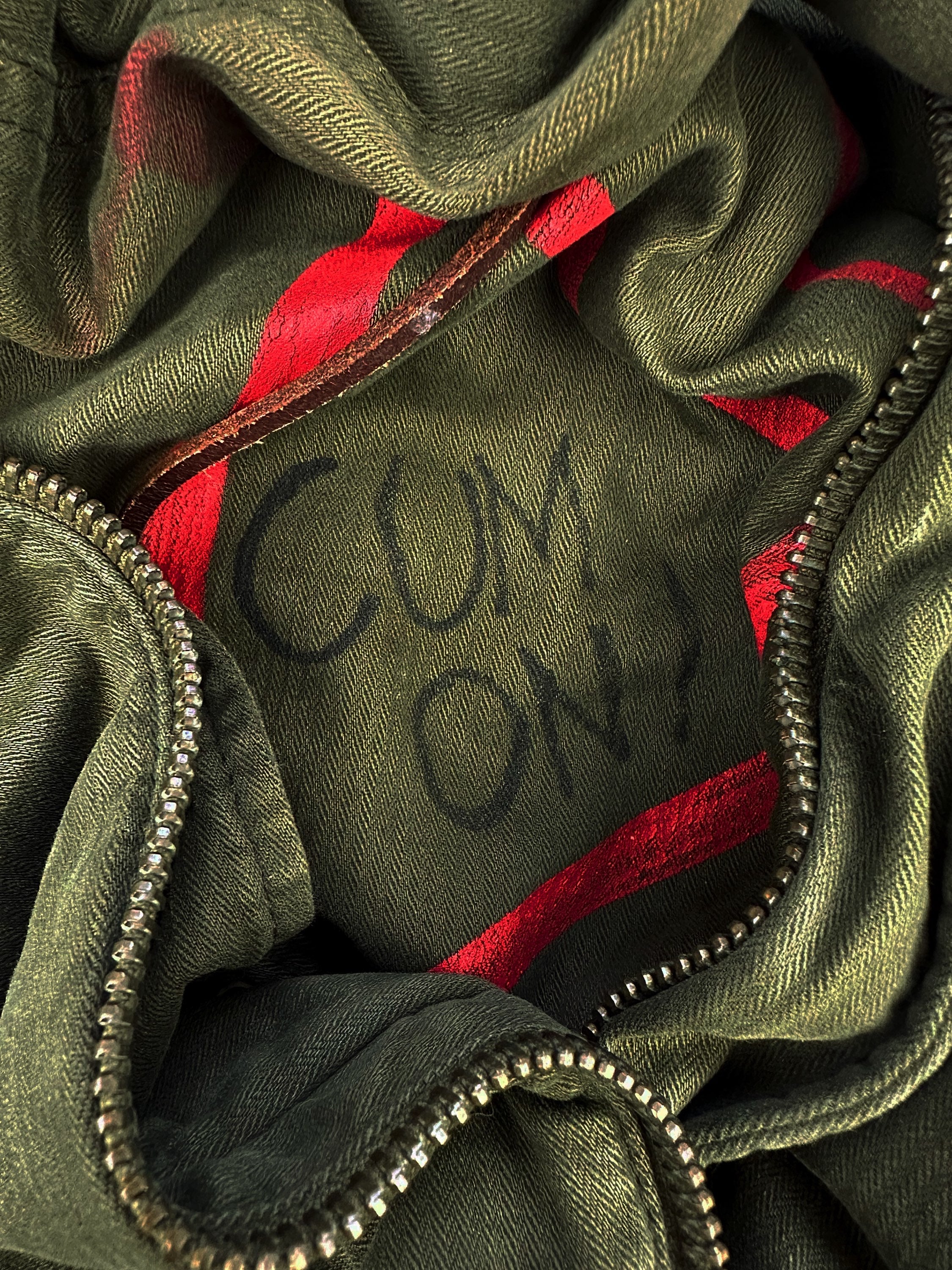 AW12 Dsquared2 ‘Anarchy’ Rebel Graffiti Military Herringbone Jacket