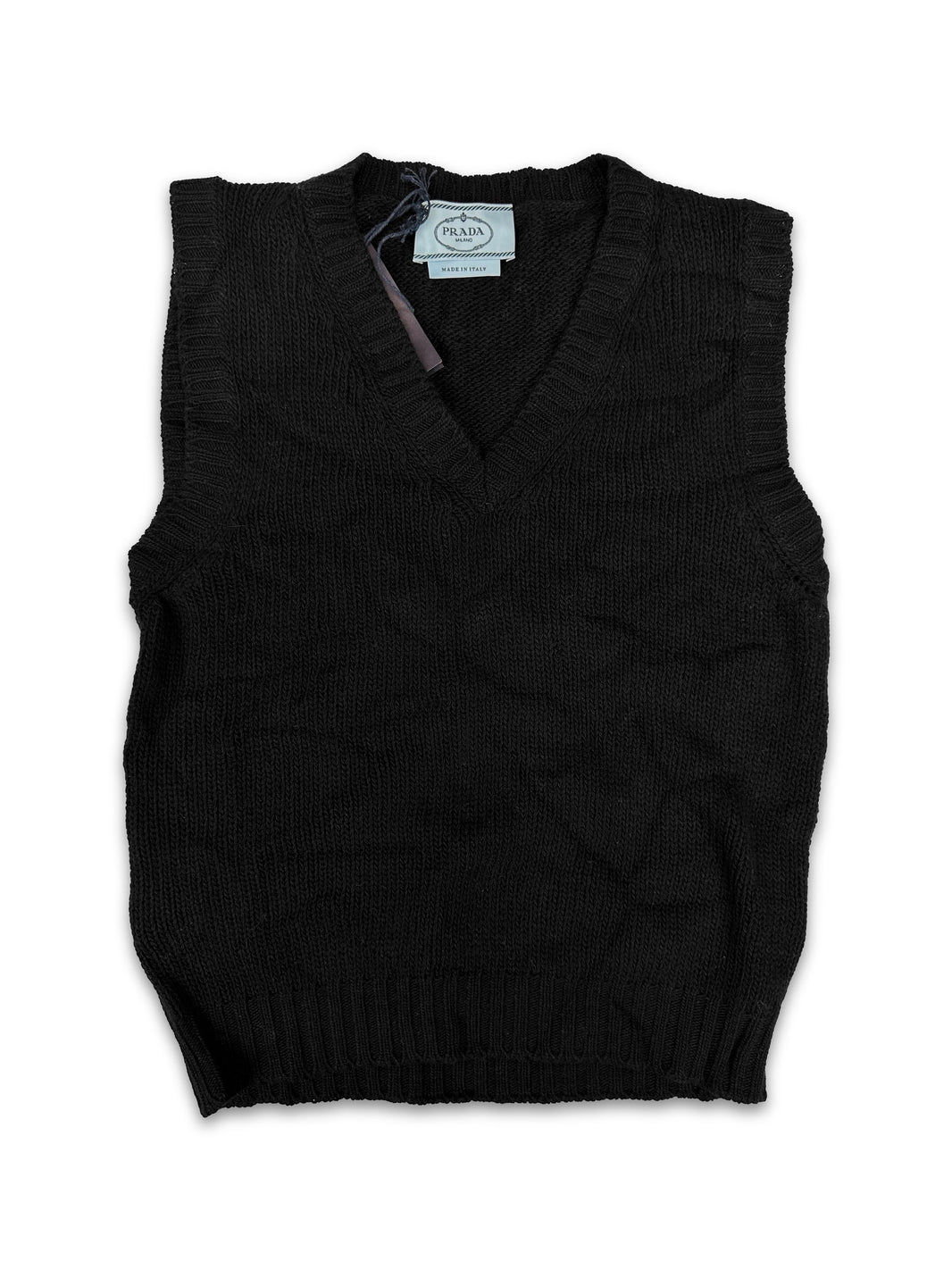 SS22 Prada Staff Exclusive Black Knitted Vest