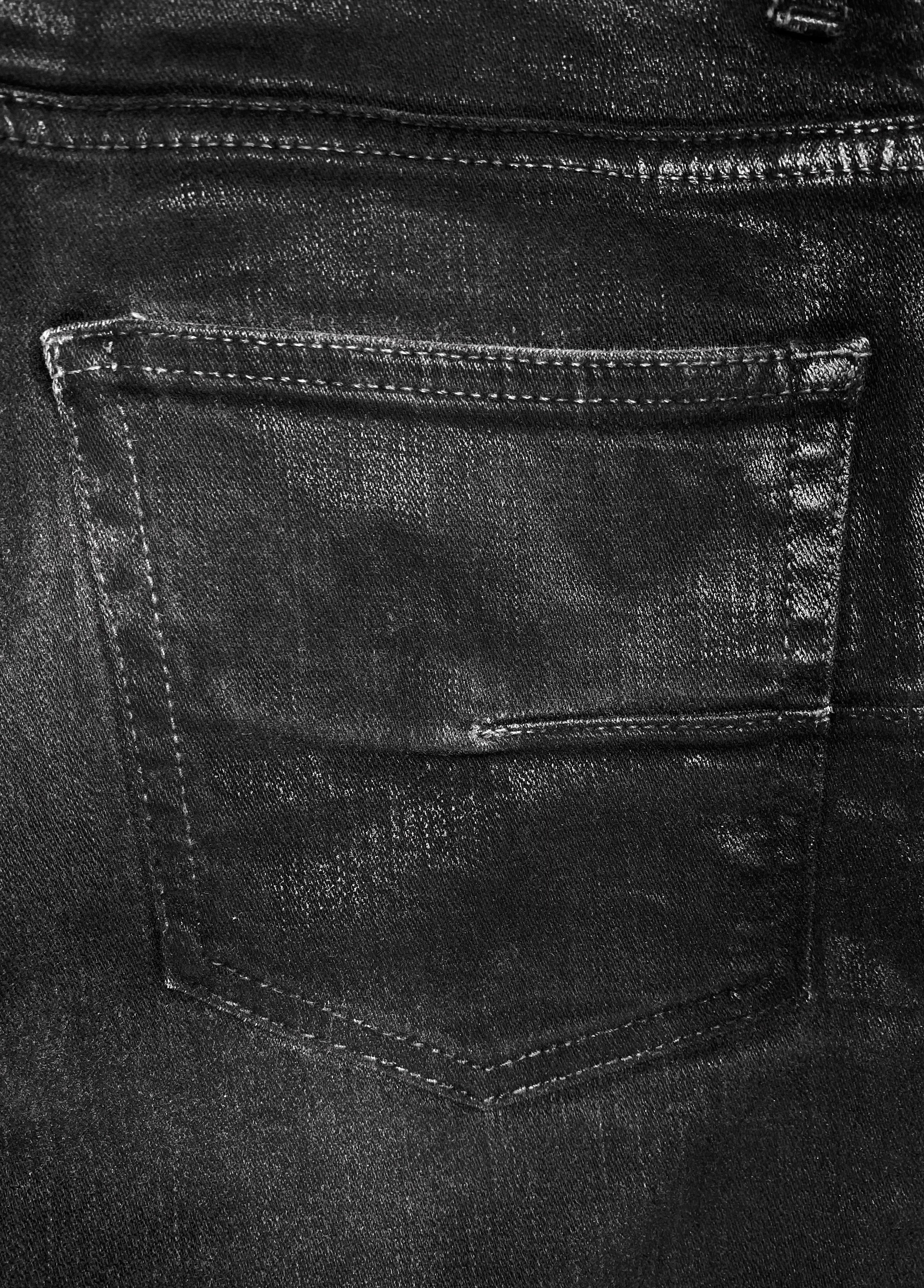 Dior by Hedi Slimane Gradient Dip-Dye Waxed Skinny Denim