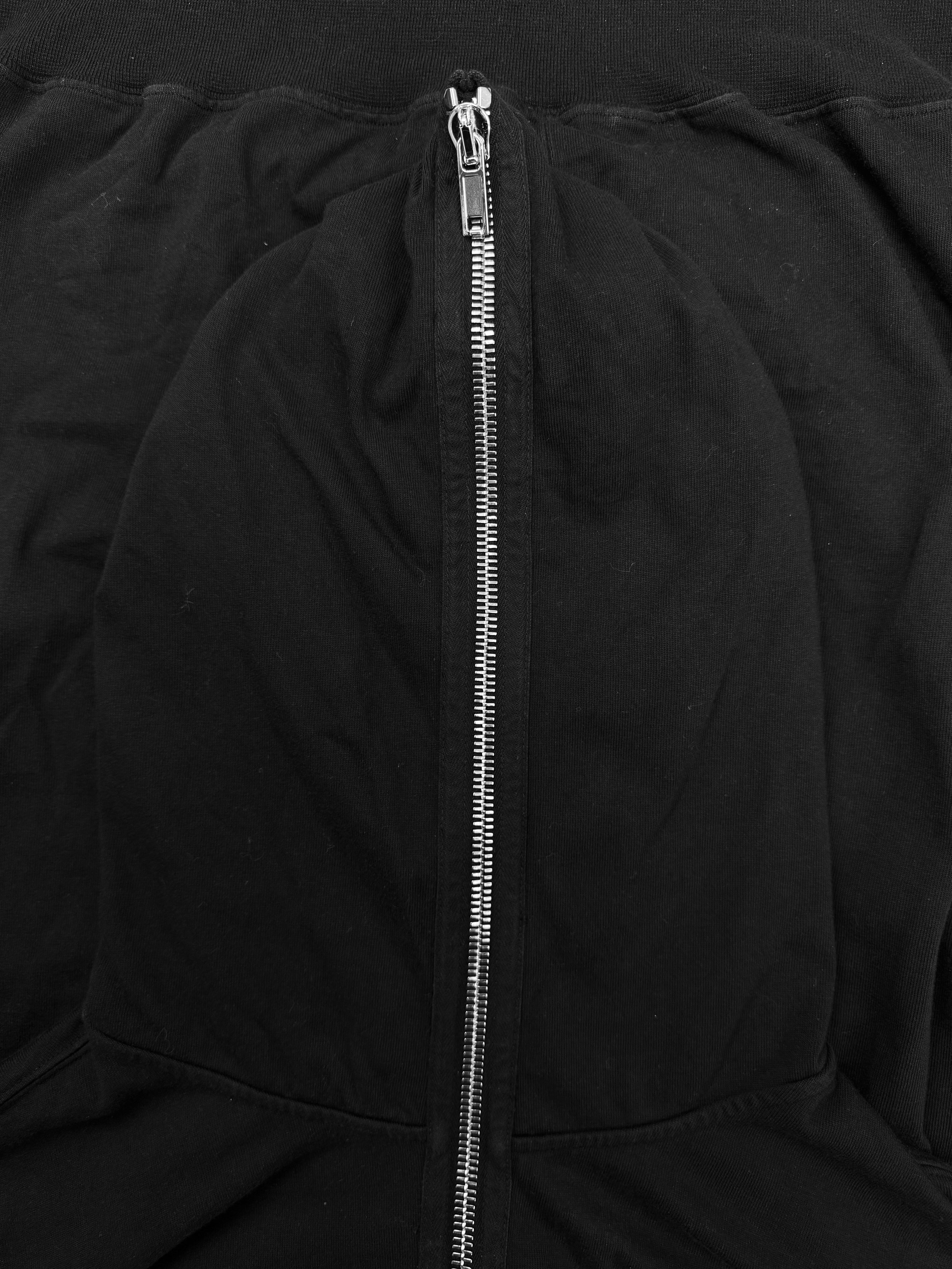 Rick Owens ‘Gimp’ Full Zip Black Heavy Weight Hoodie
