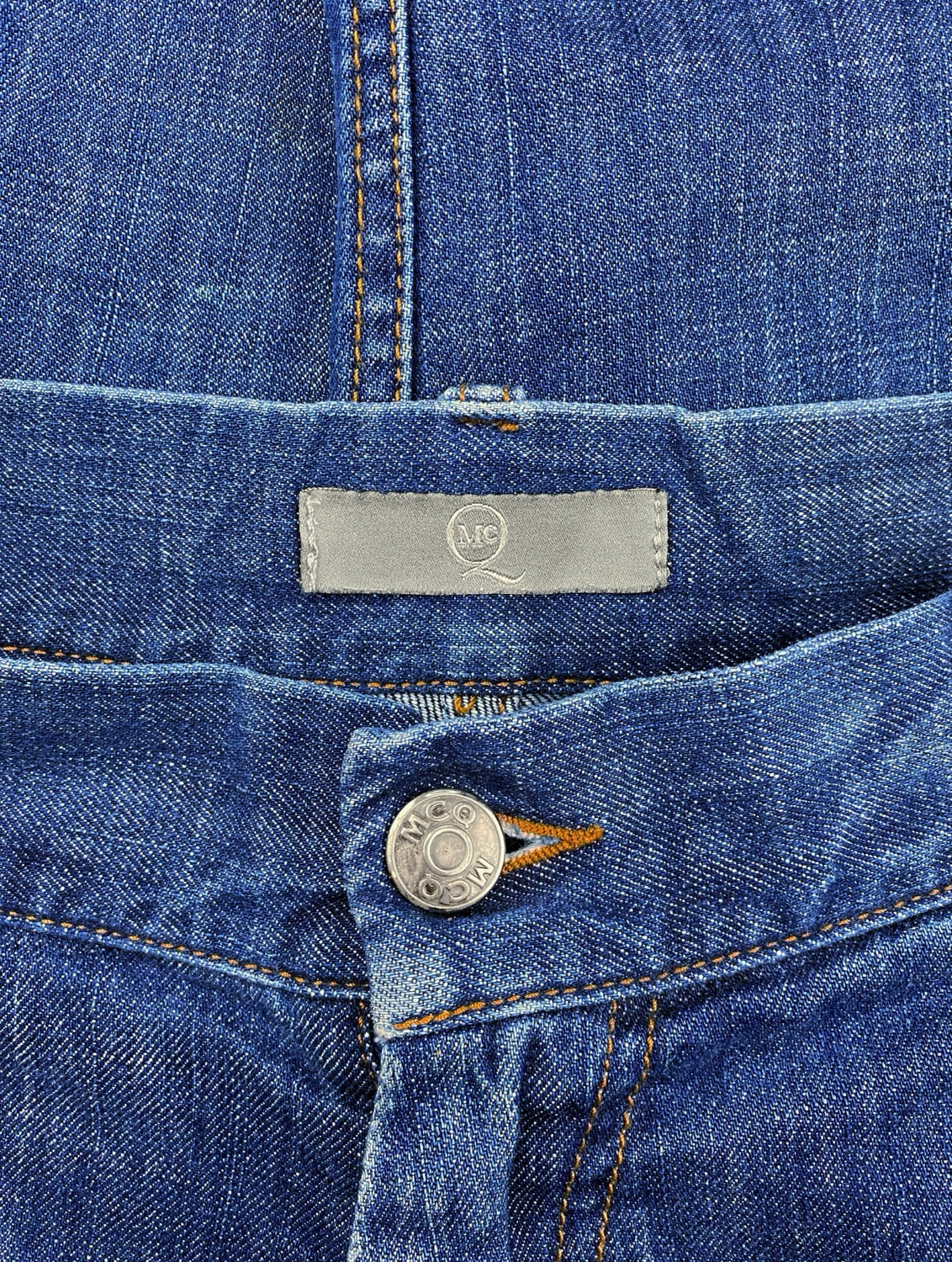 00s Alexander McQueen McQ Patchwork Indigo Denim